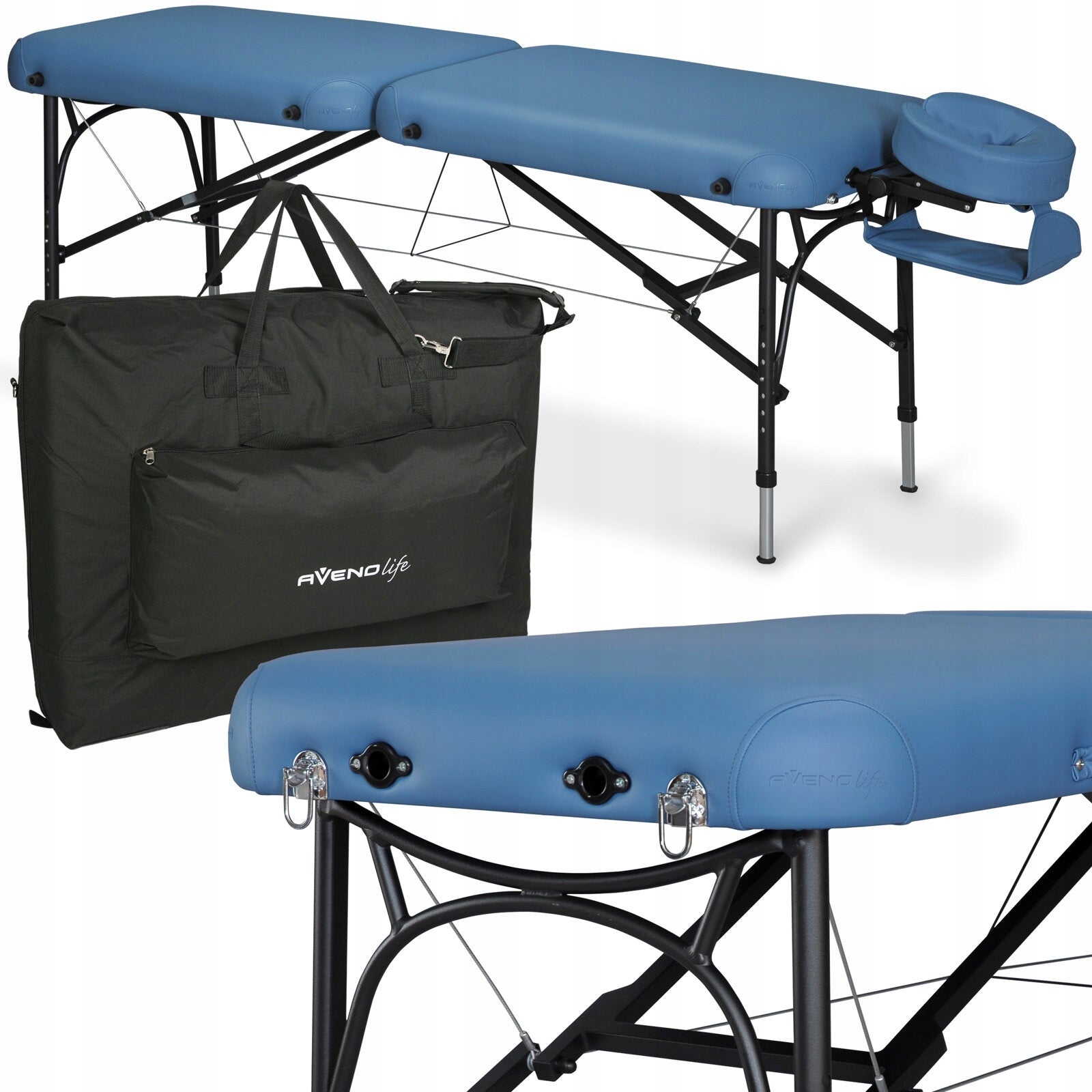 BED MASSAGE TABLE ALUMINUM FOLDING LUNA LIGHT ULTRALIGHT 10KG HABYS