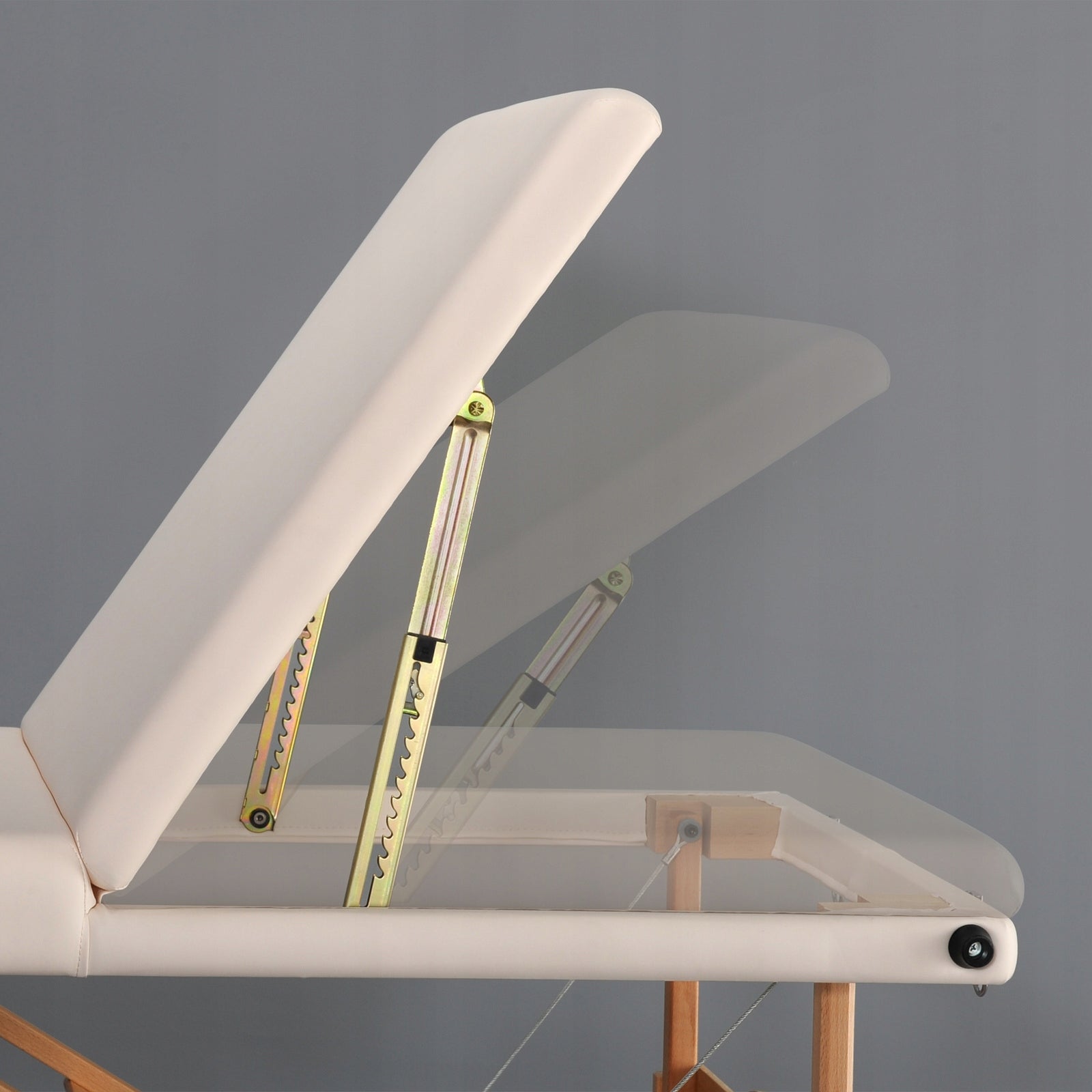BED MASSAGE TABLE FOLDING WOOD 3 SEGMENTS EDEN 64 CM ADJUSTMENT BEIGE EAN (GTIN) 5907813380419