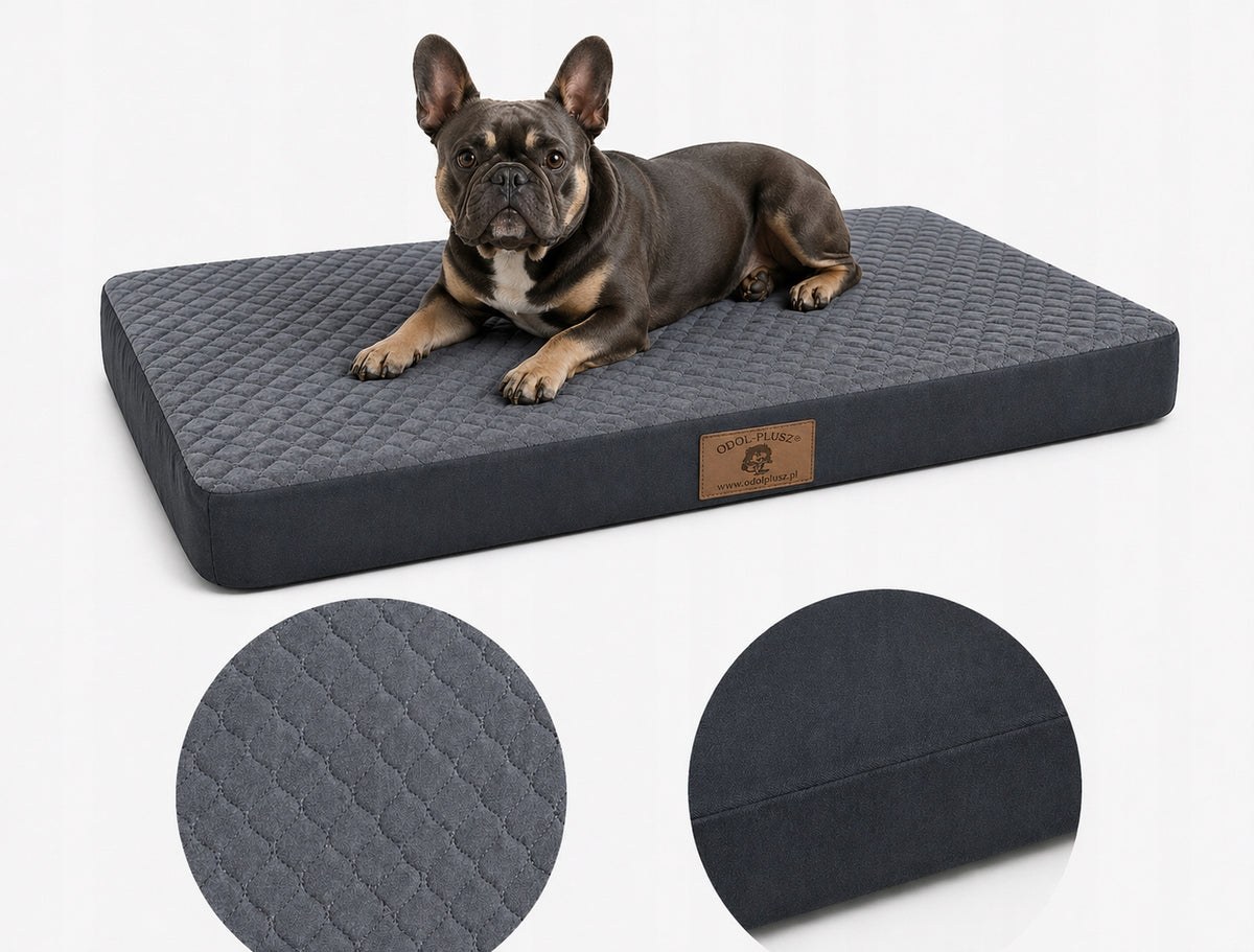 BED MATTRESS PSA 80x60x7cm. LARGE BED L - Quilted MAT GRAPHITE