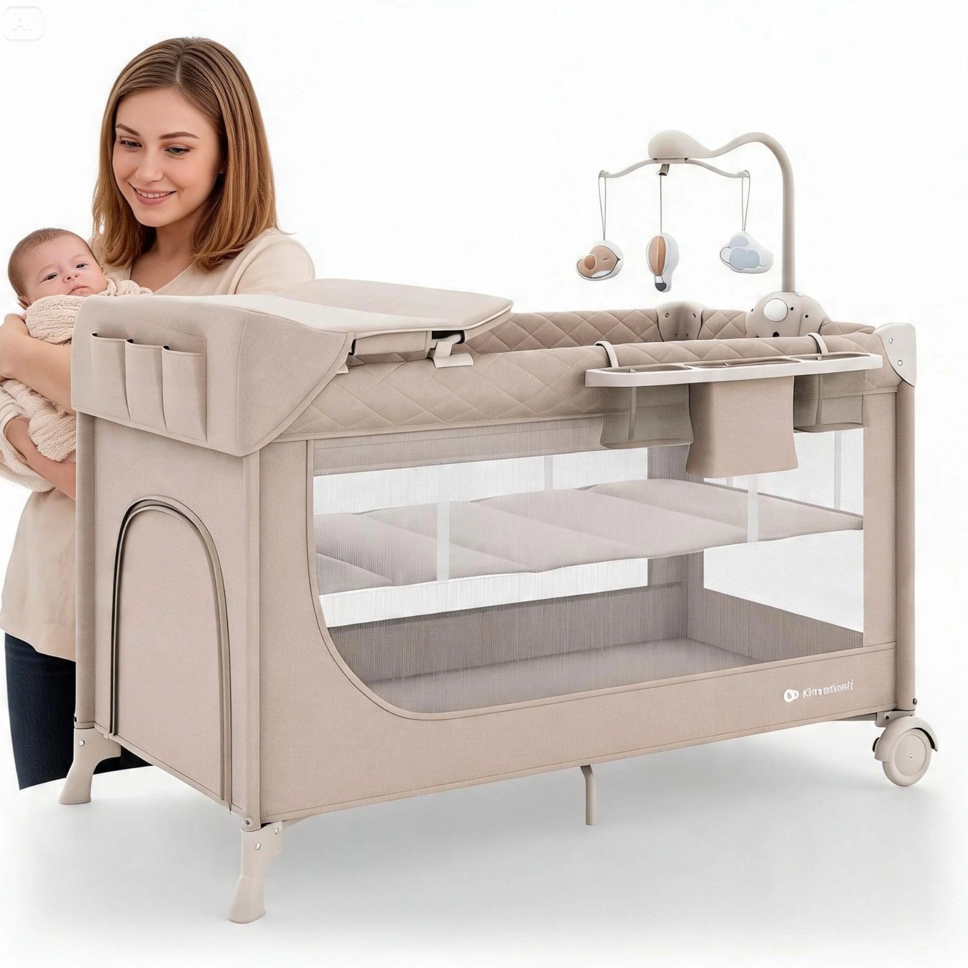 BED TRAVEL COT FOR BABY PLAYPEN CHANGING TABLE WITH ACCESSORIES Manufacturer code 5907385965465