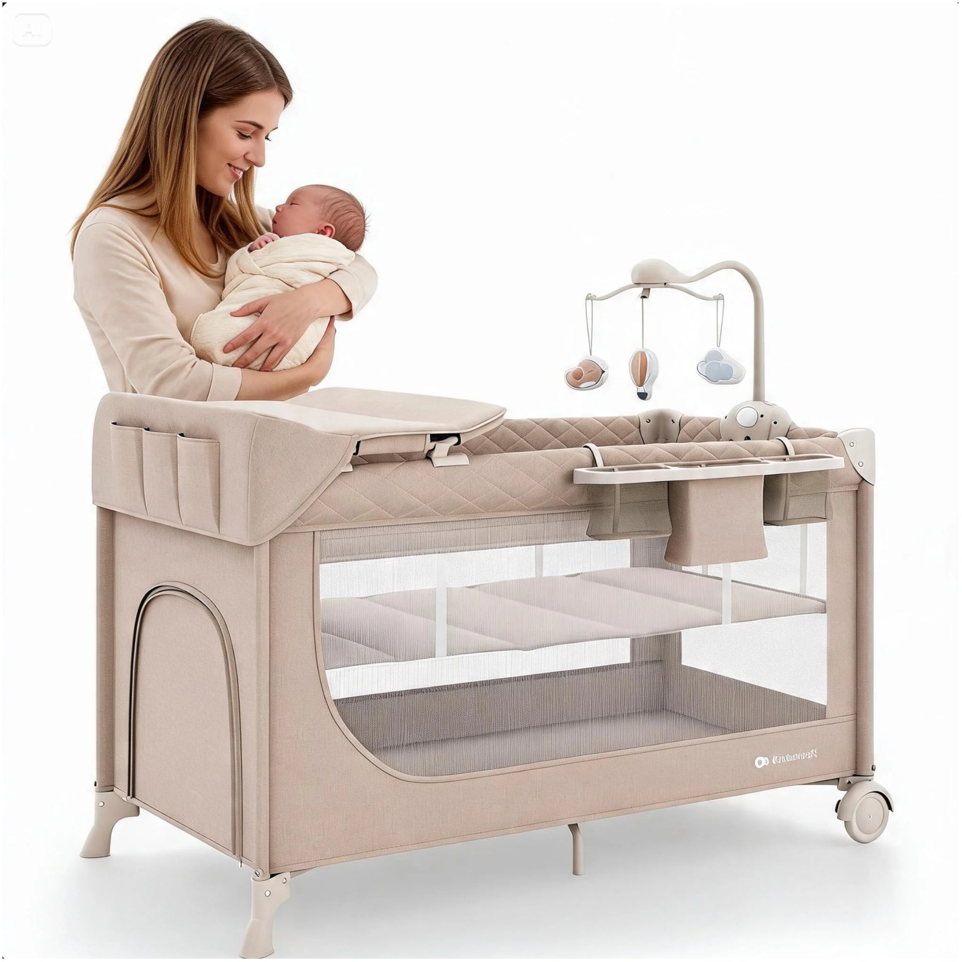 BED TRAVEL COT FOR BABY PLAYPEN CHANGING TABLE WITH ACCESSORIES Packaging status original