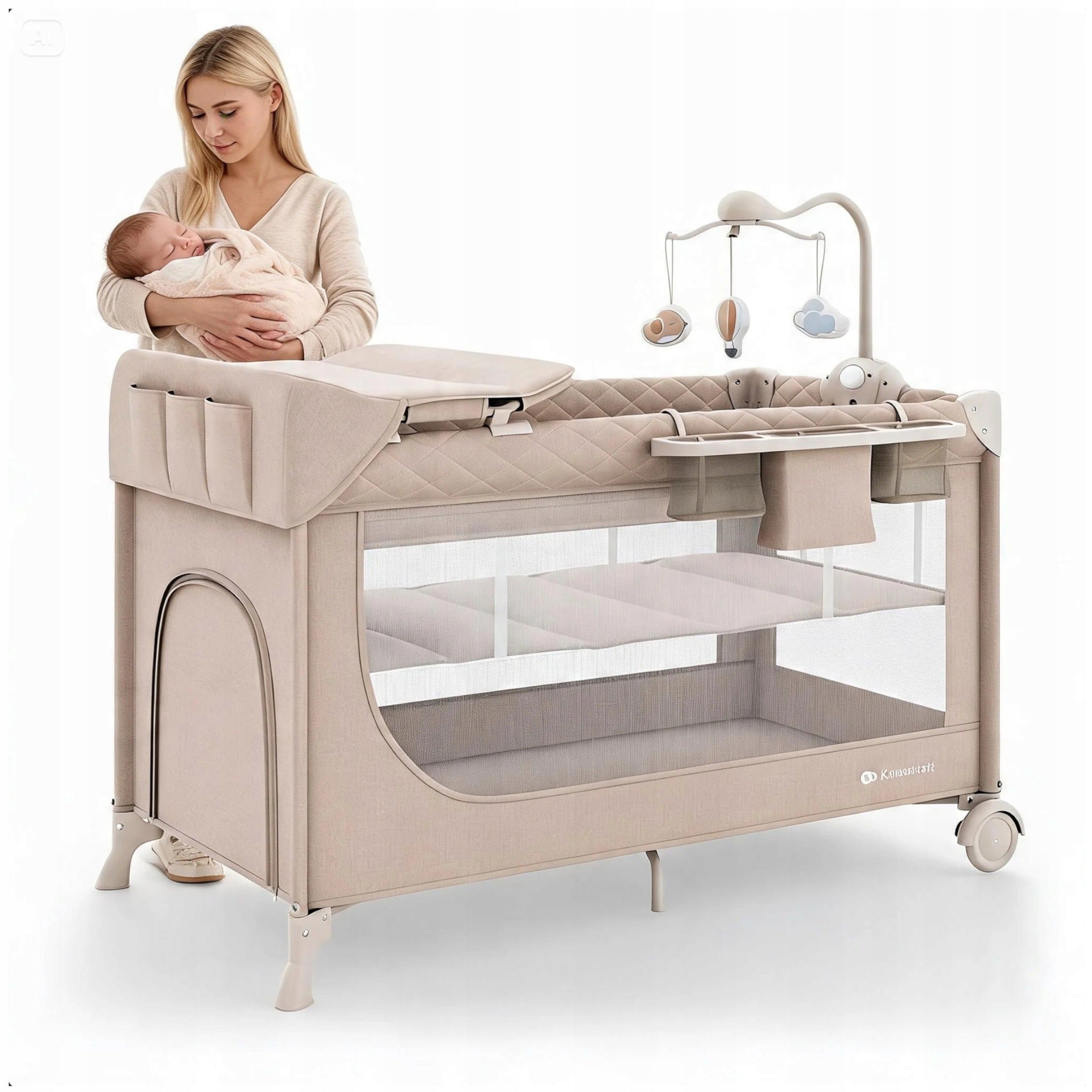 BED TRAVEL COT FOR BABY PLAYPEN CHANGING TABLE WITH ACCESSORIES