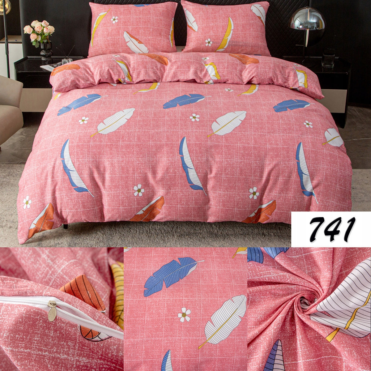 BEDDING 160X200 cm + 2X PILLOWCASES Microfibre BEDDING SET LARGE SELECTION Manufacturer code Komplet pościel z mikrowłókna 160x200cm