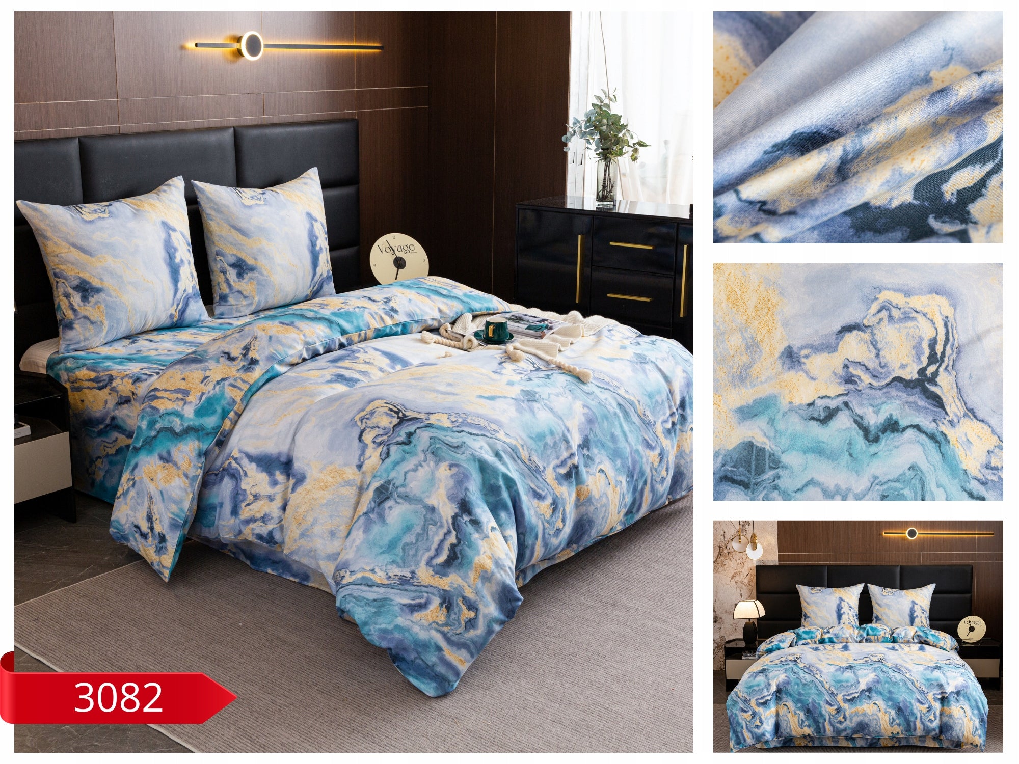 BEDDING 160x200 +2 PILLOWCASES 70x80 DOUBLE-SIDED BEDDING SET Packaging status original