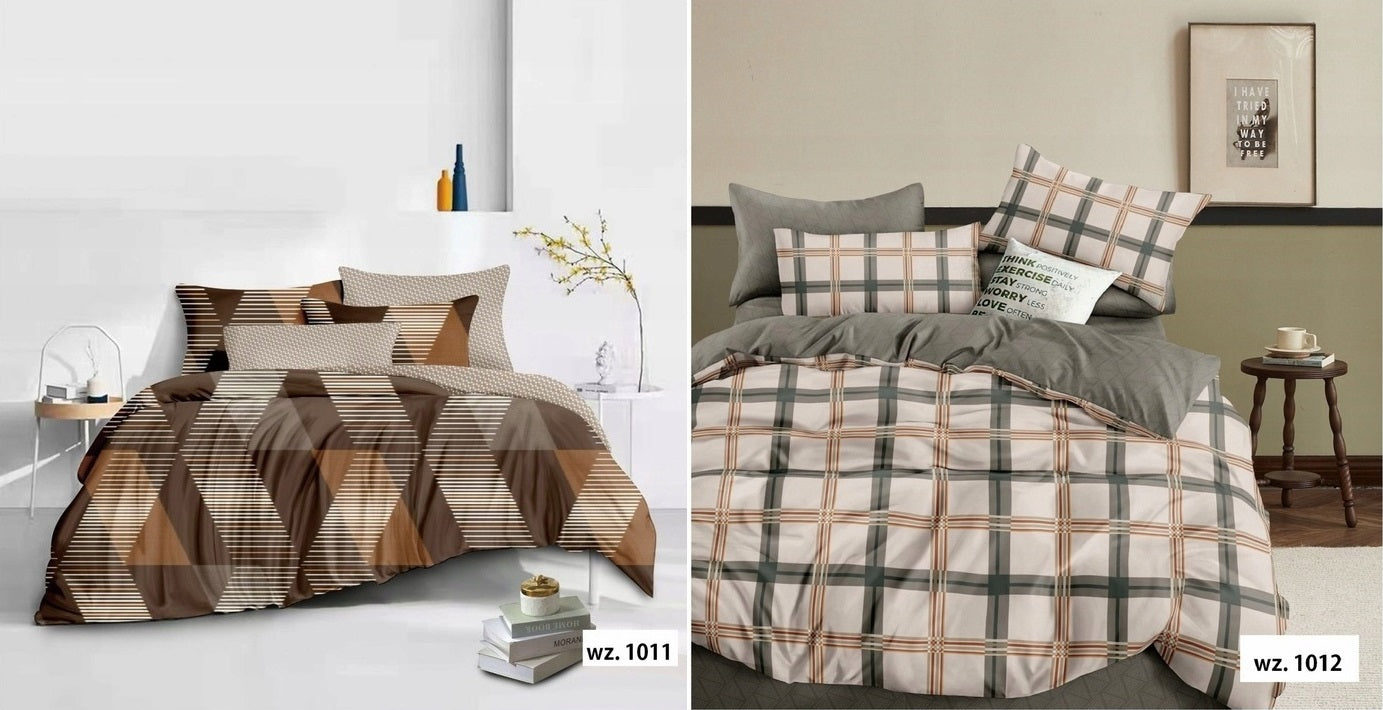 BEDDING 160x200 + 2x SATIN PILLOWCASE PATTERNS DOUBLE-SIDED QUALITY COLORS 5D LUX Manufacturer code POŚCIEL 5D KOLOR SATYNA 160x200