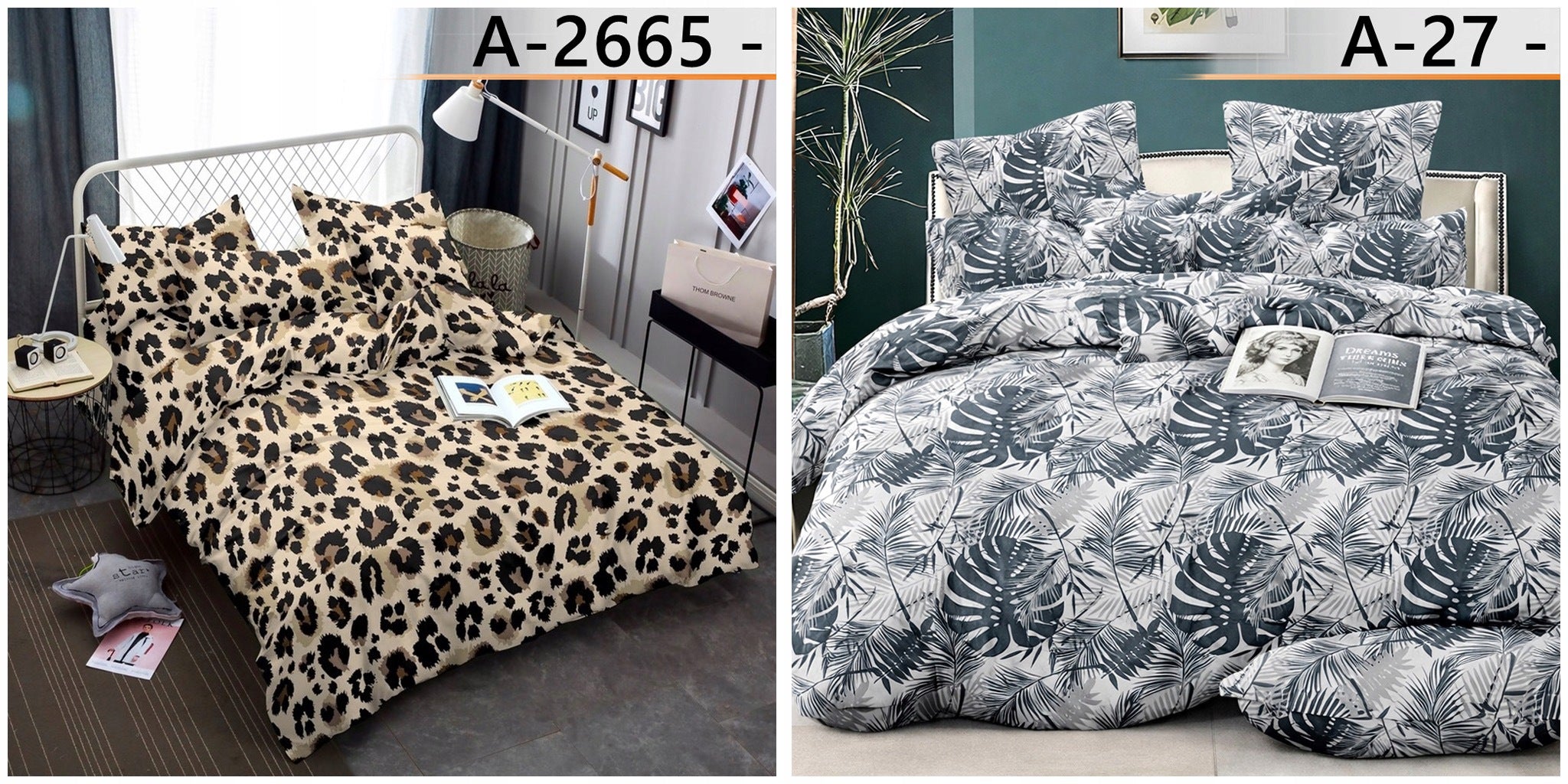BEDDING 200x220 COTTON BEDDING SET + 2 PILLOWCASES SELECTION OF PATTERNS 3CZ Packaging status original