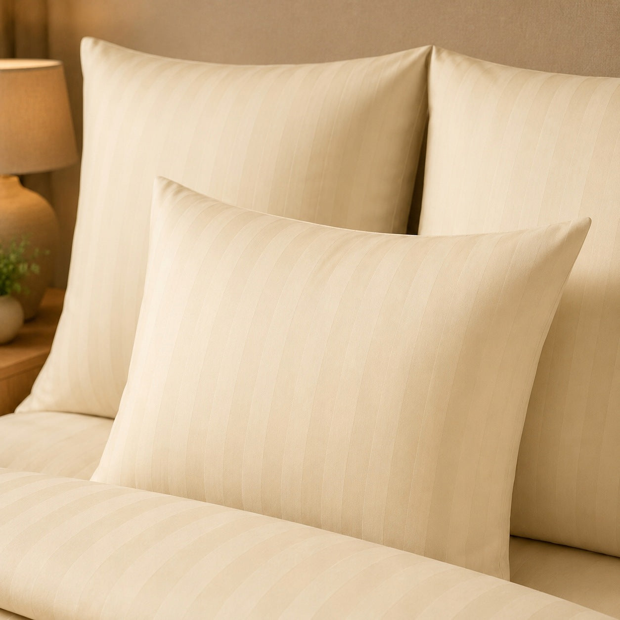 BEDDING 200x220 HOTEL 100% THICK COTTON SATIN ADAMASZEK ECRU Manufacturer code POŚCIEL 200x220 HOTELOWA KOMPLET 3CZ