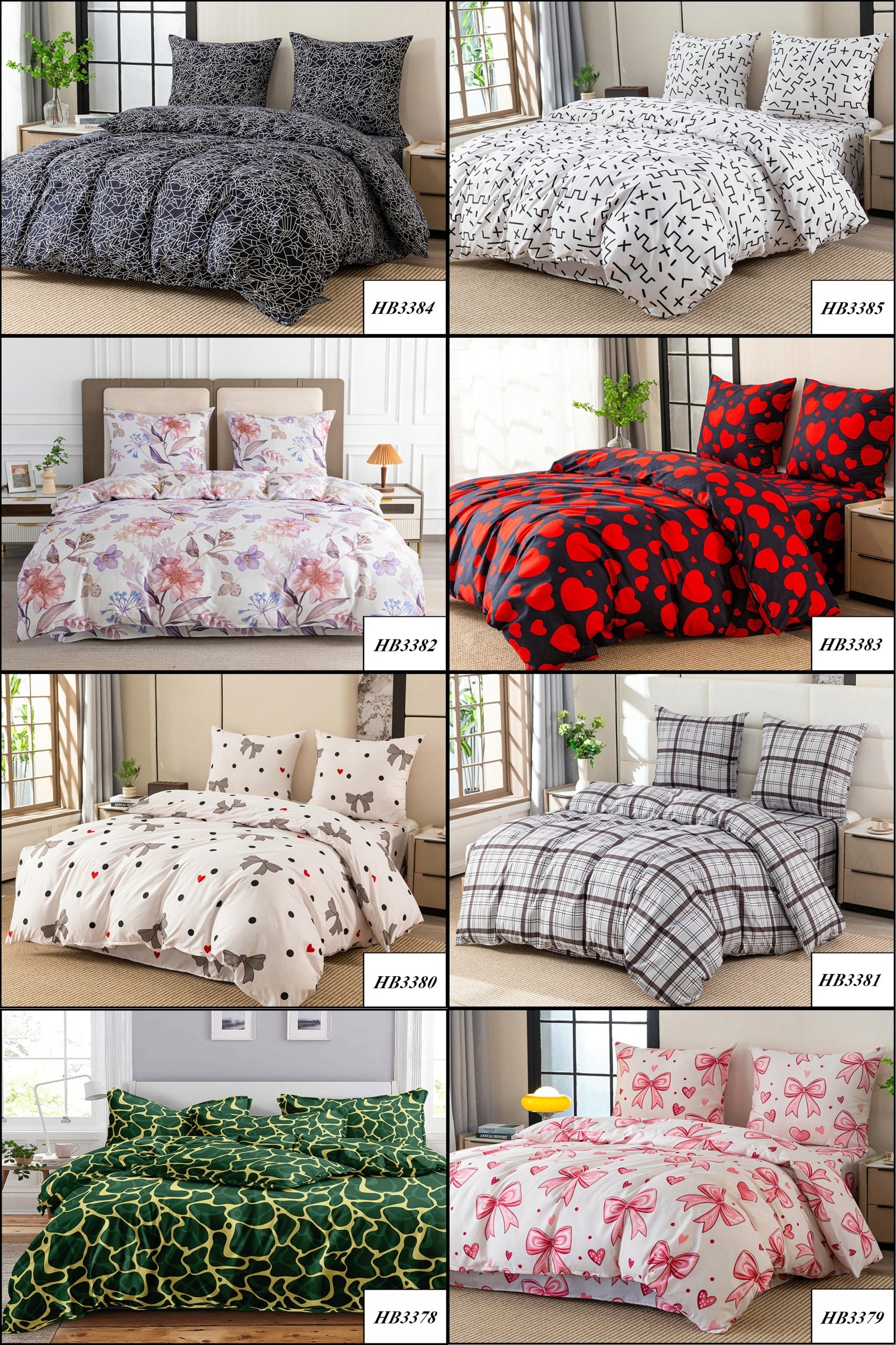 BEDDING COTTON SATIN 160x200 PILLOWCASES AUTUMN SET OF MANY PATTERNS Packaging status original