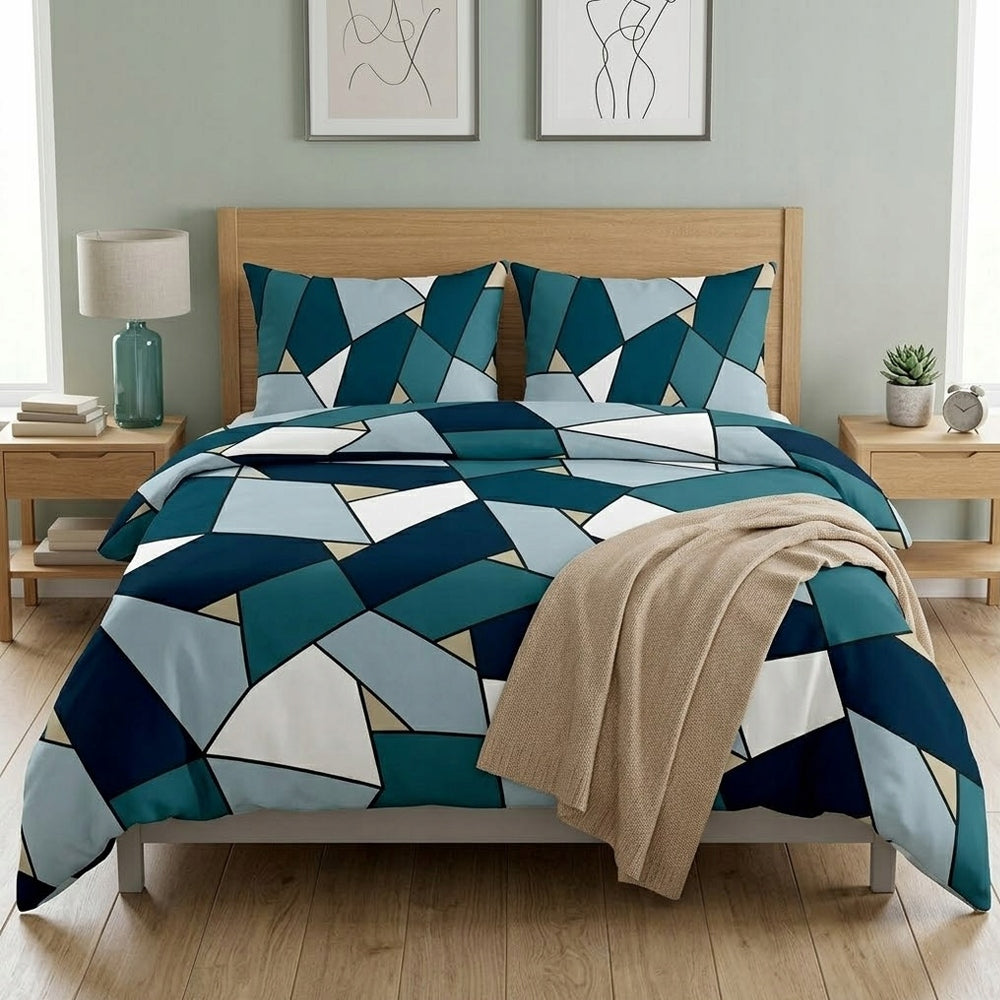 BEDDING SET 140x200 + 1x PILLOWCASE 70x80 SATIN COTTON - VARIOUS DESIGNS Packaging status original