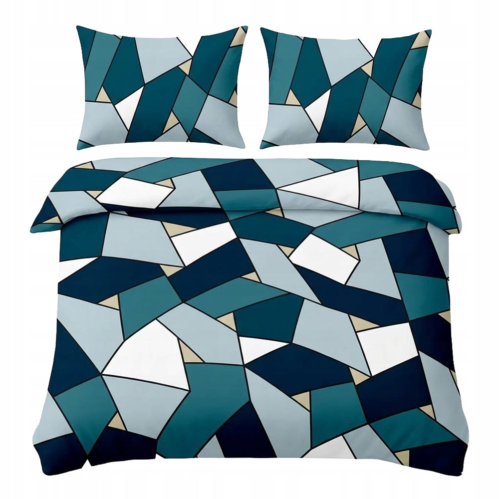 BEDDING SET 140x200 + 1x PILLOWCASE 70x80 SATIN COTTON - VARIOUS DESIGNS