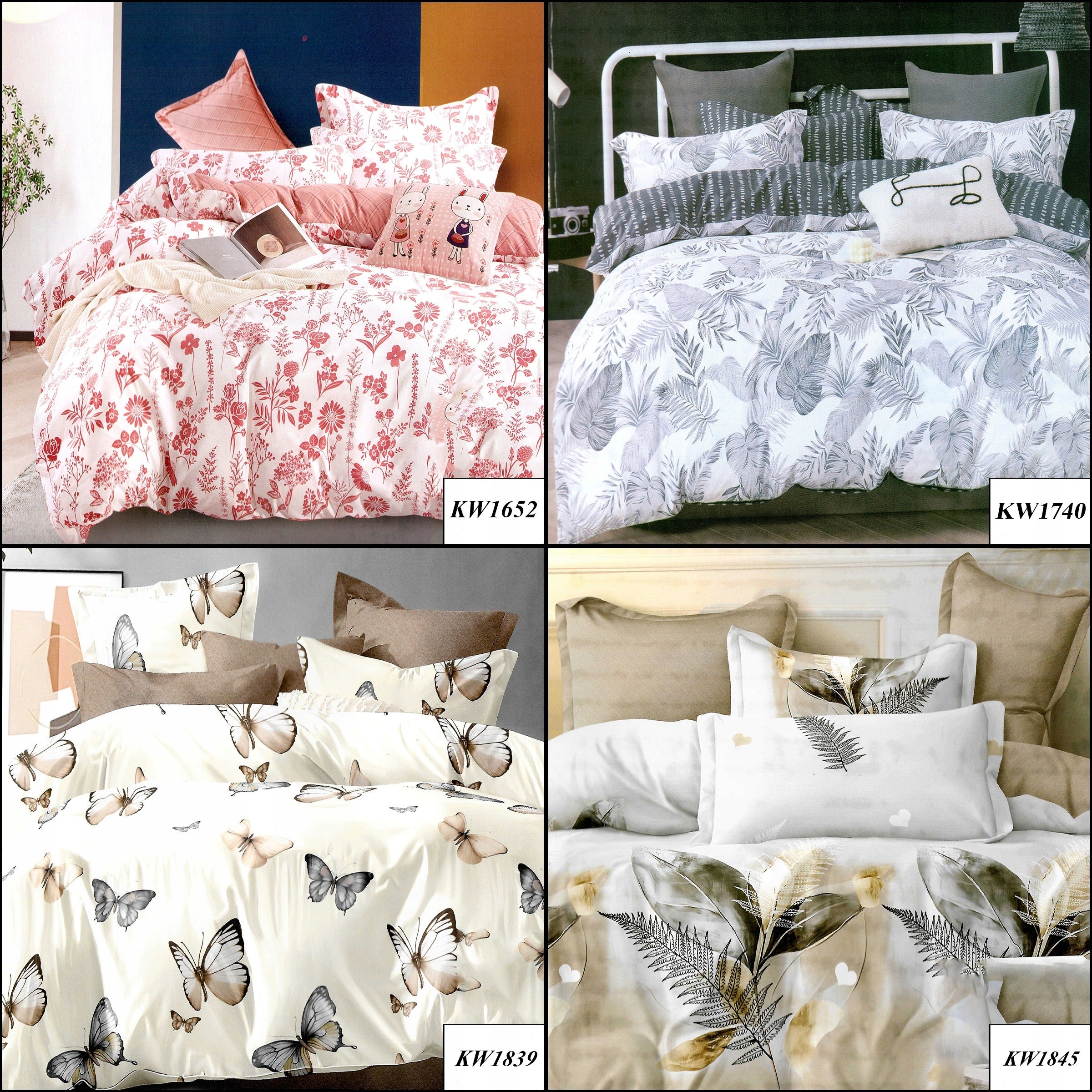 BEDDING SET 160x200 100% COTTON THICK WITH SHEET SPRING Packaging status original
