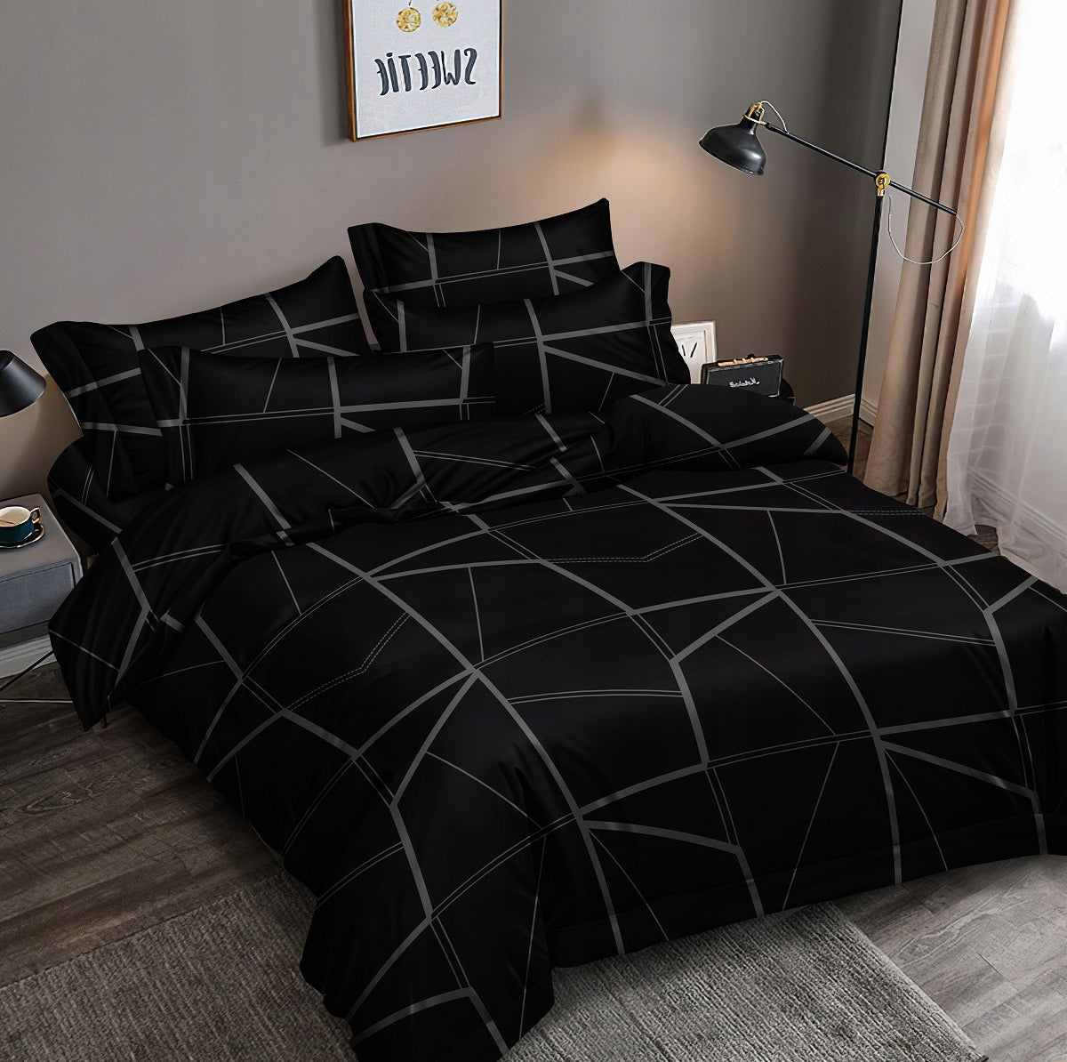 BEDDING SET 200x220 +2xCOVER 70x80 BEDDING MODERN VARIOUS DESIGNS Brand no brand