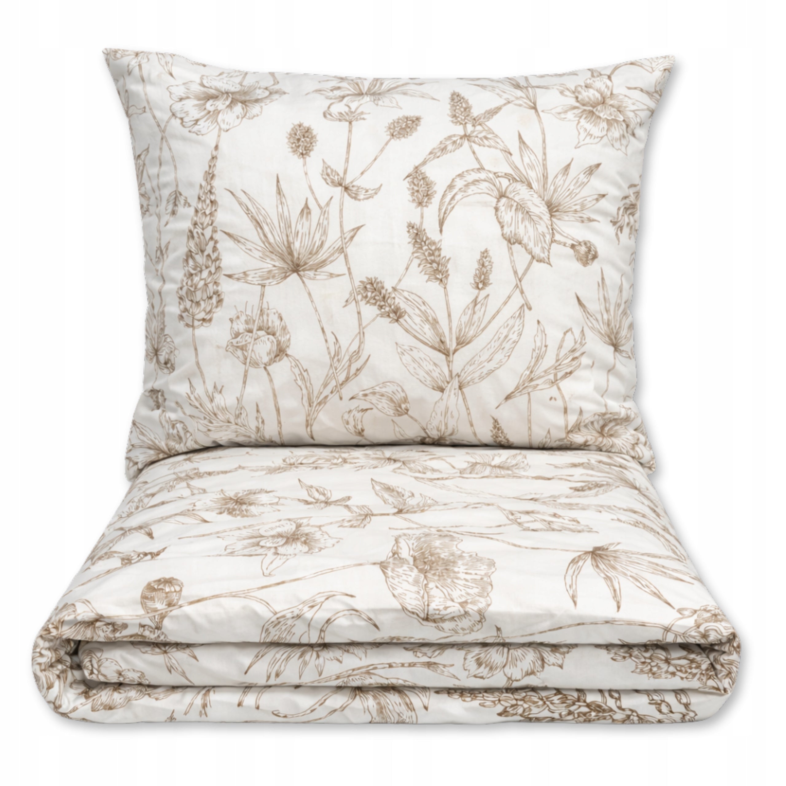 BEDDING SET 200x220 COTTON 100% THICK 3 PIECES Poland PREMIUM FLOWERS
