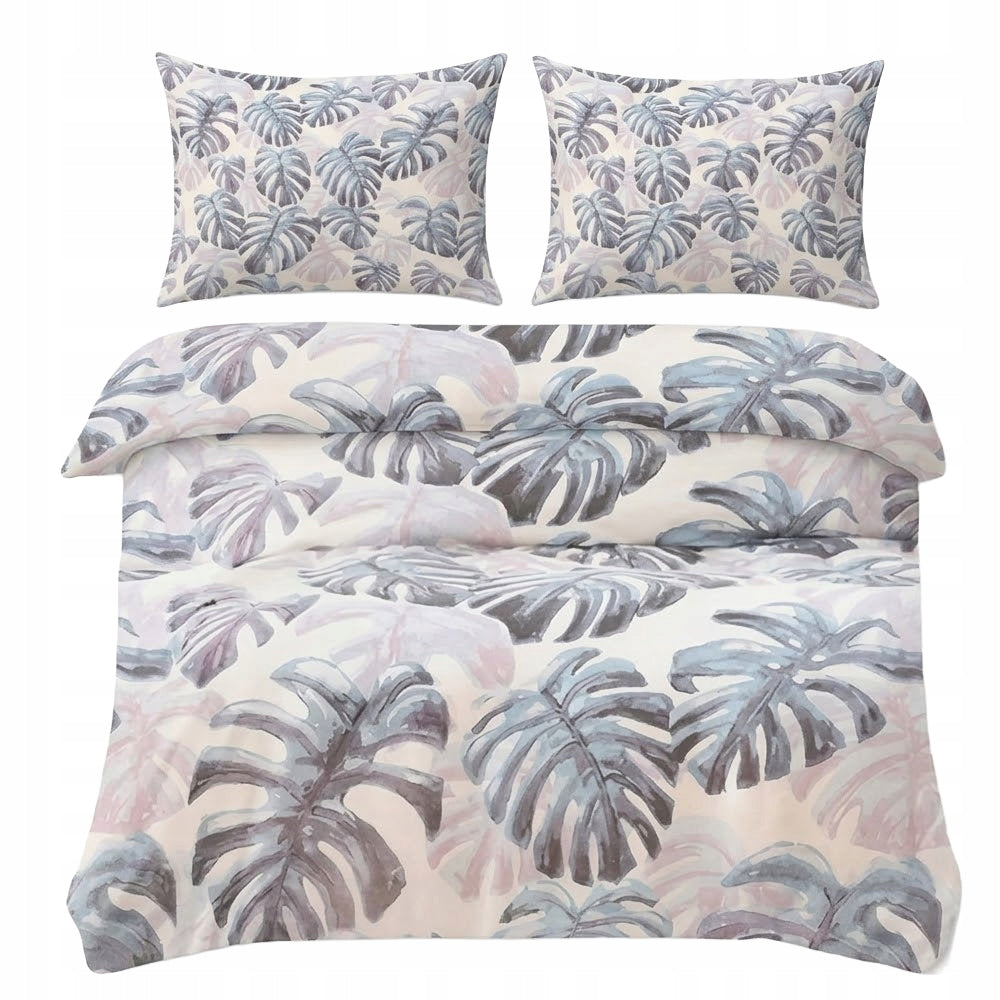 BEDDING SET 220x200 + 2x PILLOWCASE 70x80 SATIN COTTON - VARIOUS DESIGNS