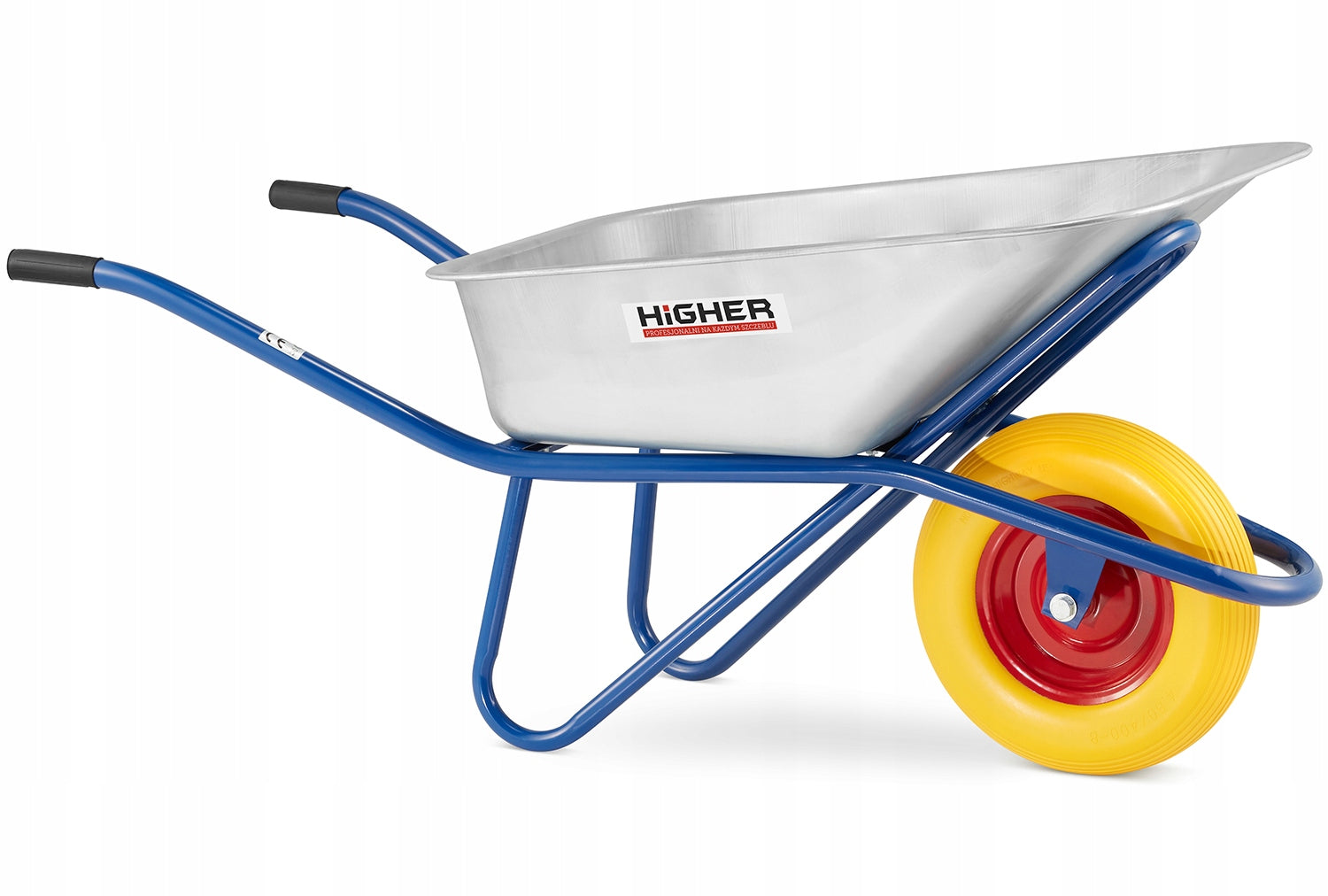 BEST Construction Steel Garden Wheelbarrow 210kg HIGHER 130L Wheel Protection