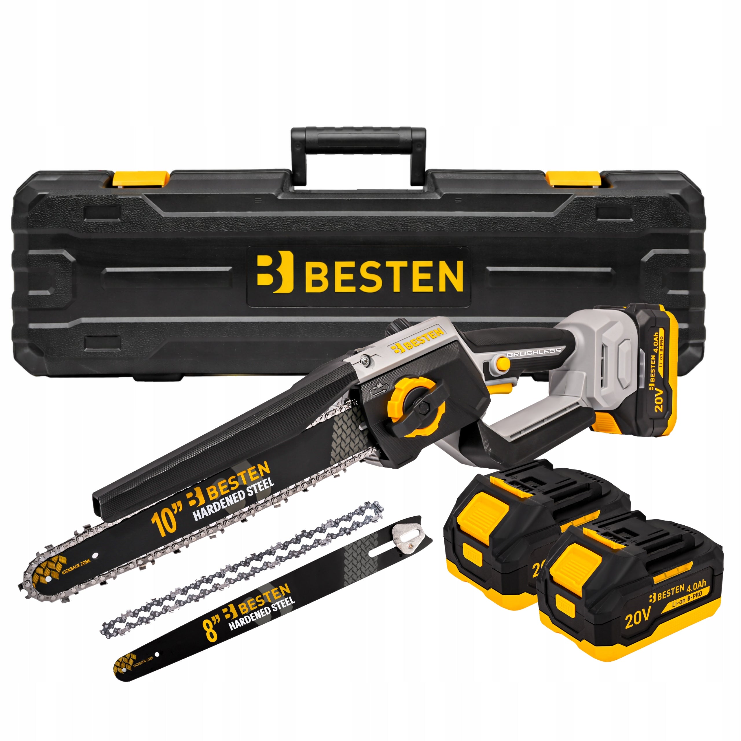 BESTEN Chainsaw Cordless Branch Saw Brushless POWERFUL Guide length 25 cm