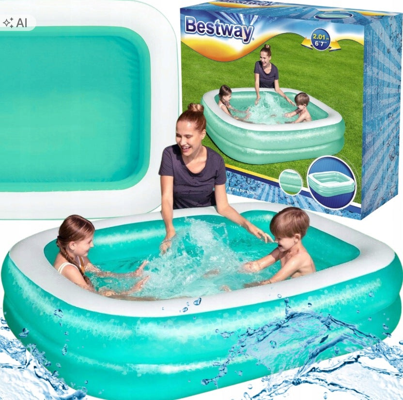 BESTWAY 54005 Inflatable garden pool for children 200x146x48cm 450L