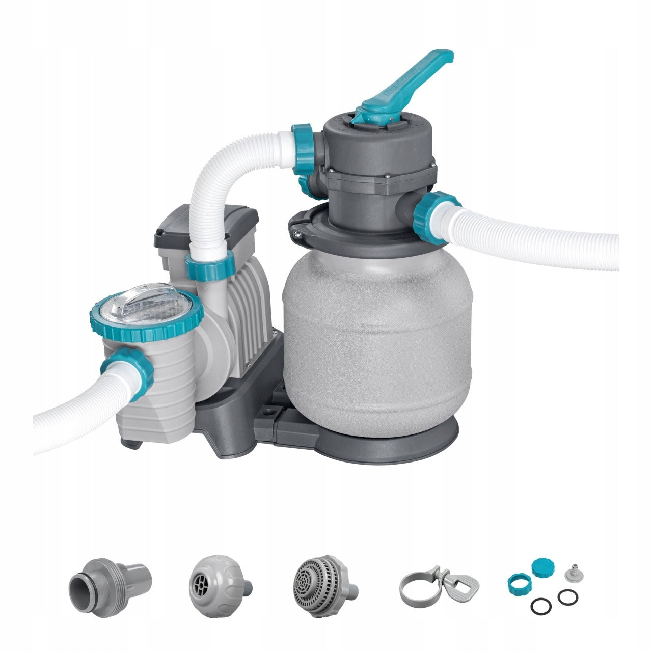 BESTWAY 58497 FILTER SAND PUMP FOR SWIMMING POOLS 6056L/h + FITTINGS, HOSES Brand Bestway