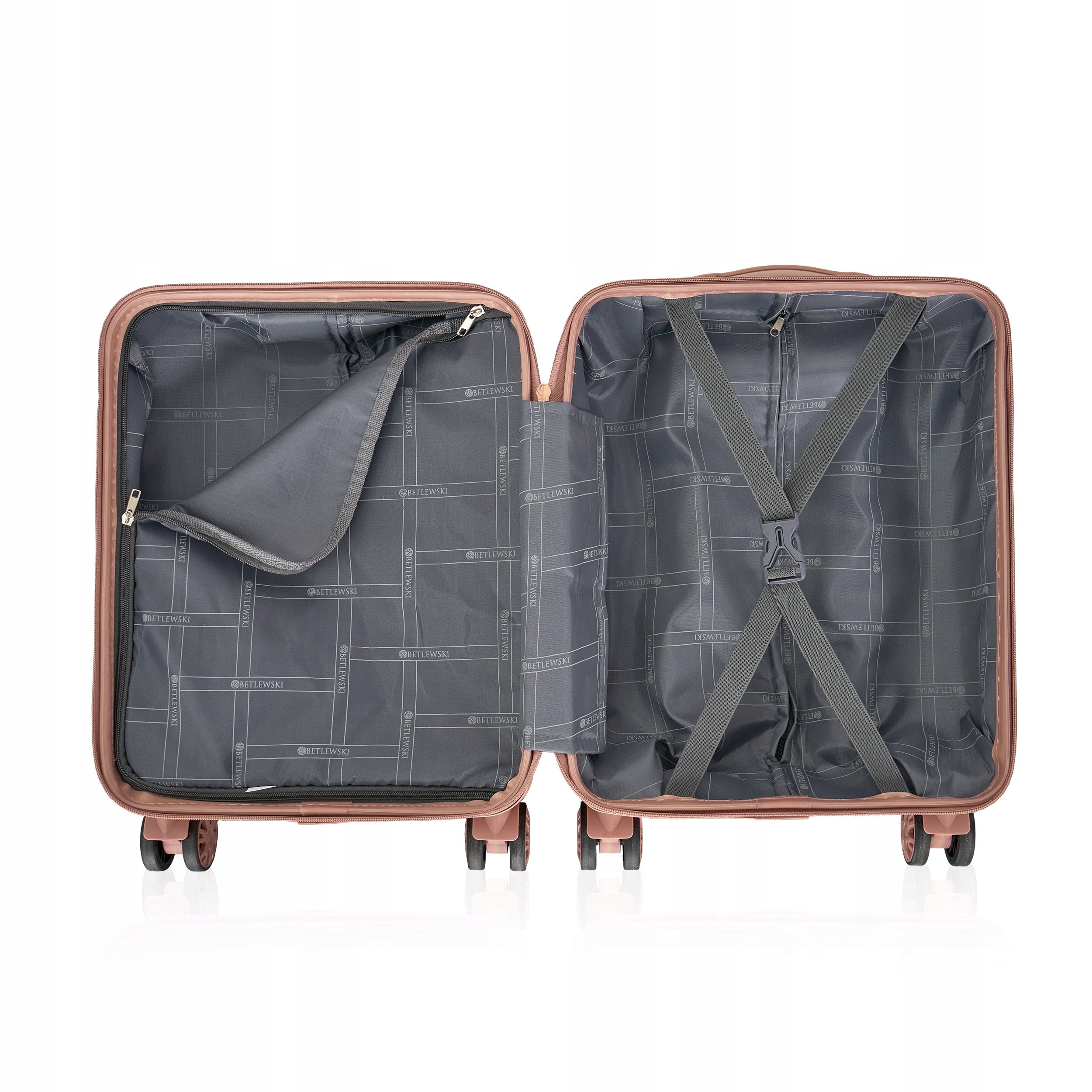 BETLEWSKI Small Cabin Suitcase convenient combination slider on wheels handy Model BWA-029 XS