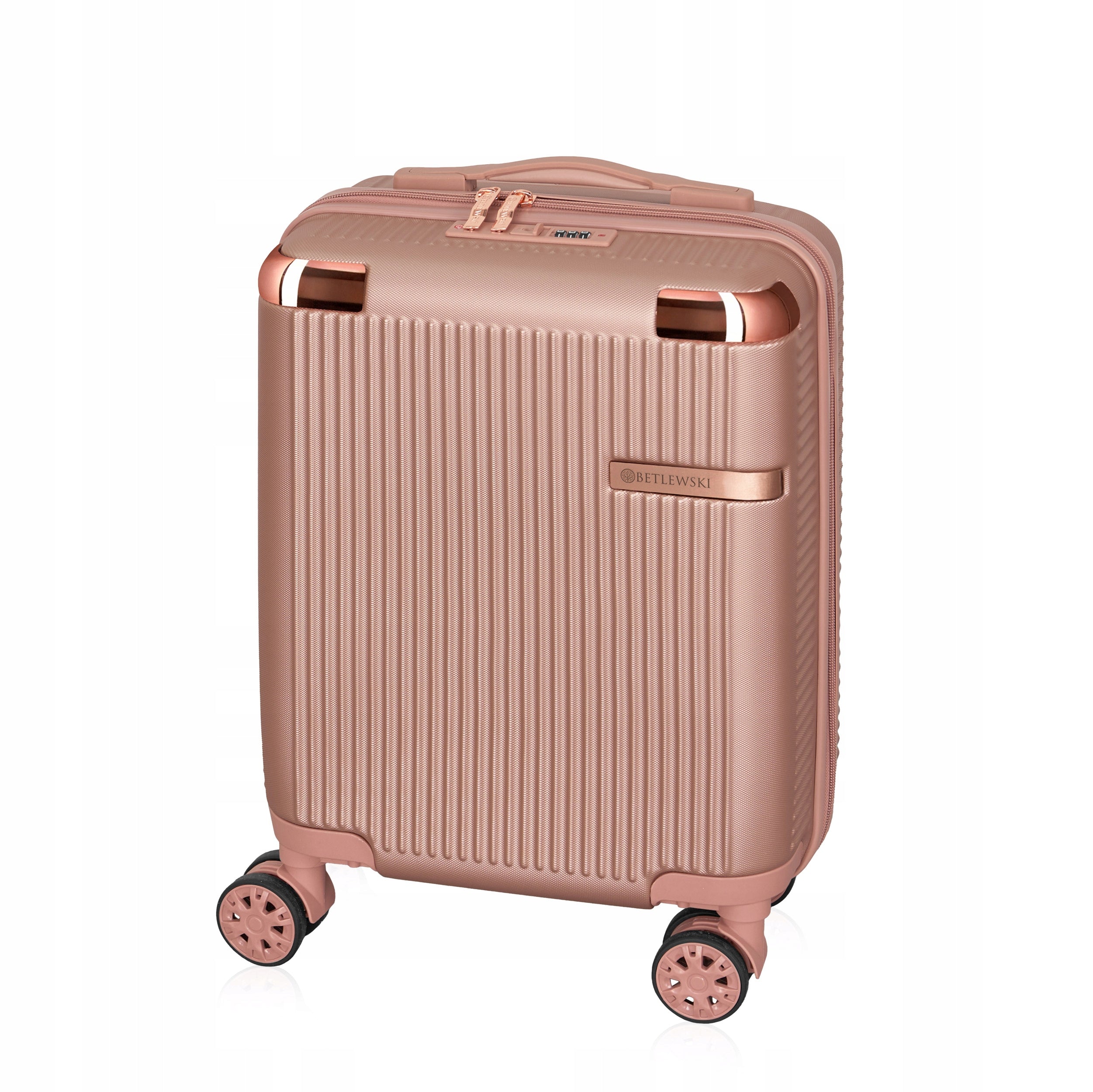 BETLEWSKI Small Cabin Suitcase convenient combination slider on wheels handy