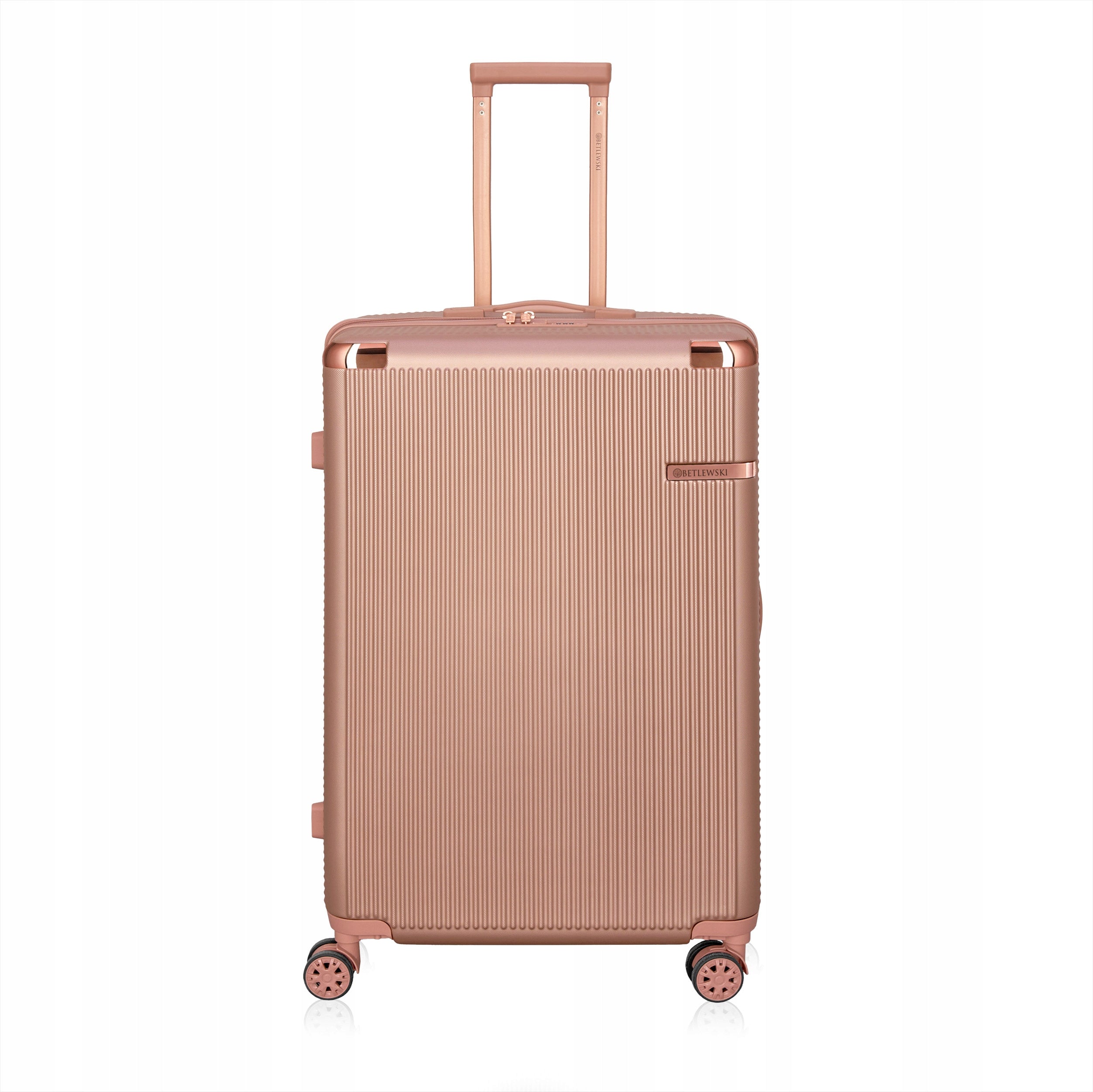 BETLEWSKI Travel Suitcase large roomy for a trip holiday on wheels Kind hard