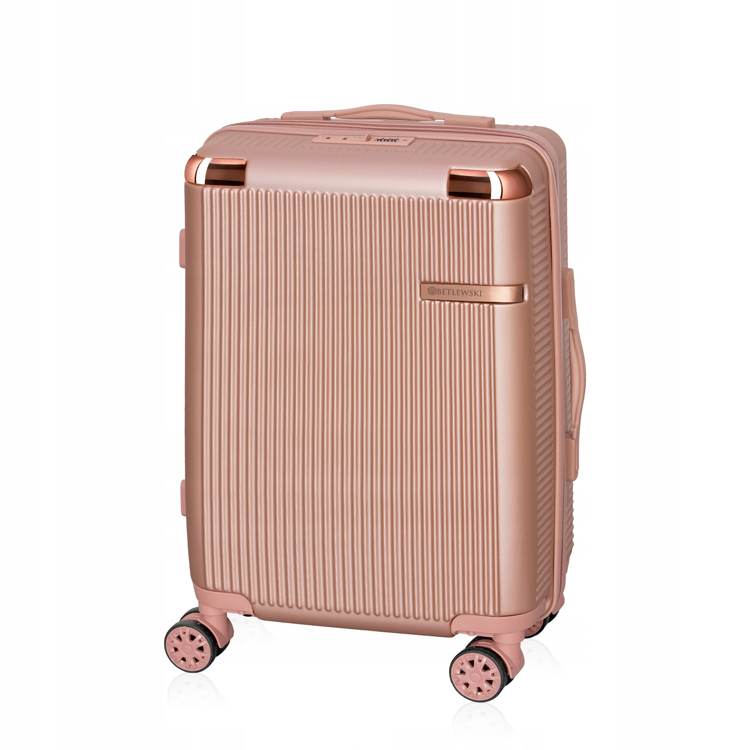 BETLEWSKI Travel cabin suitcase on wheels with handle strong