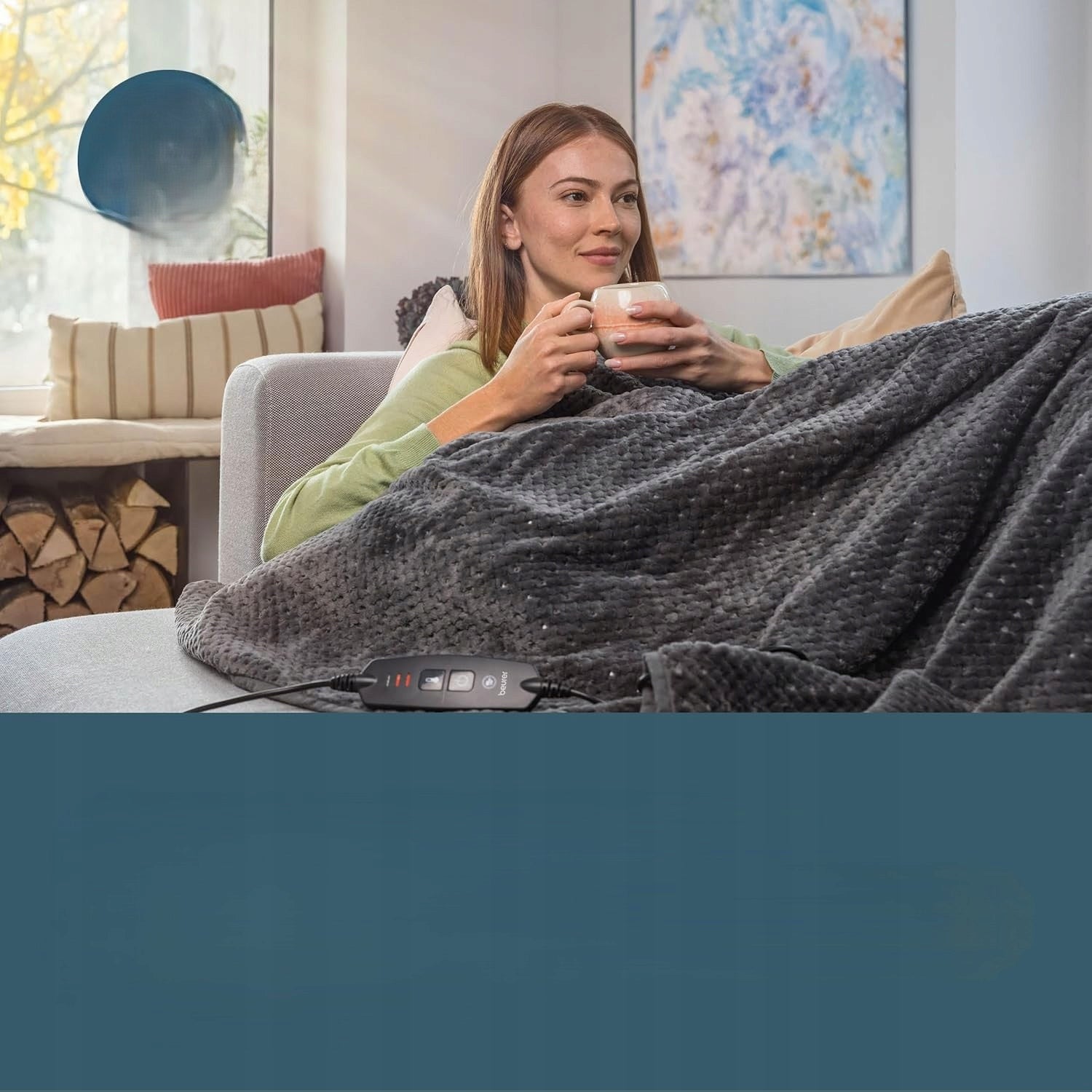 BEURER HD 65 Electric Heating Blanket 3 Levels 130x180cm Grey Manufacturer code HD 65