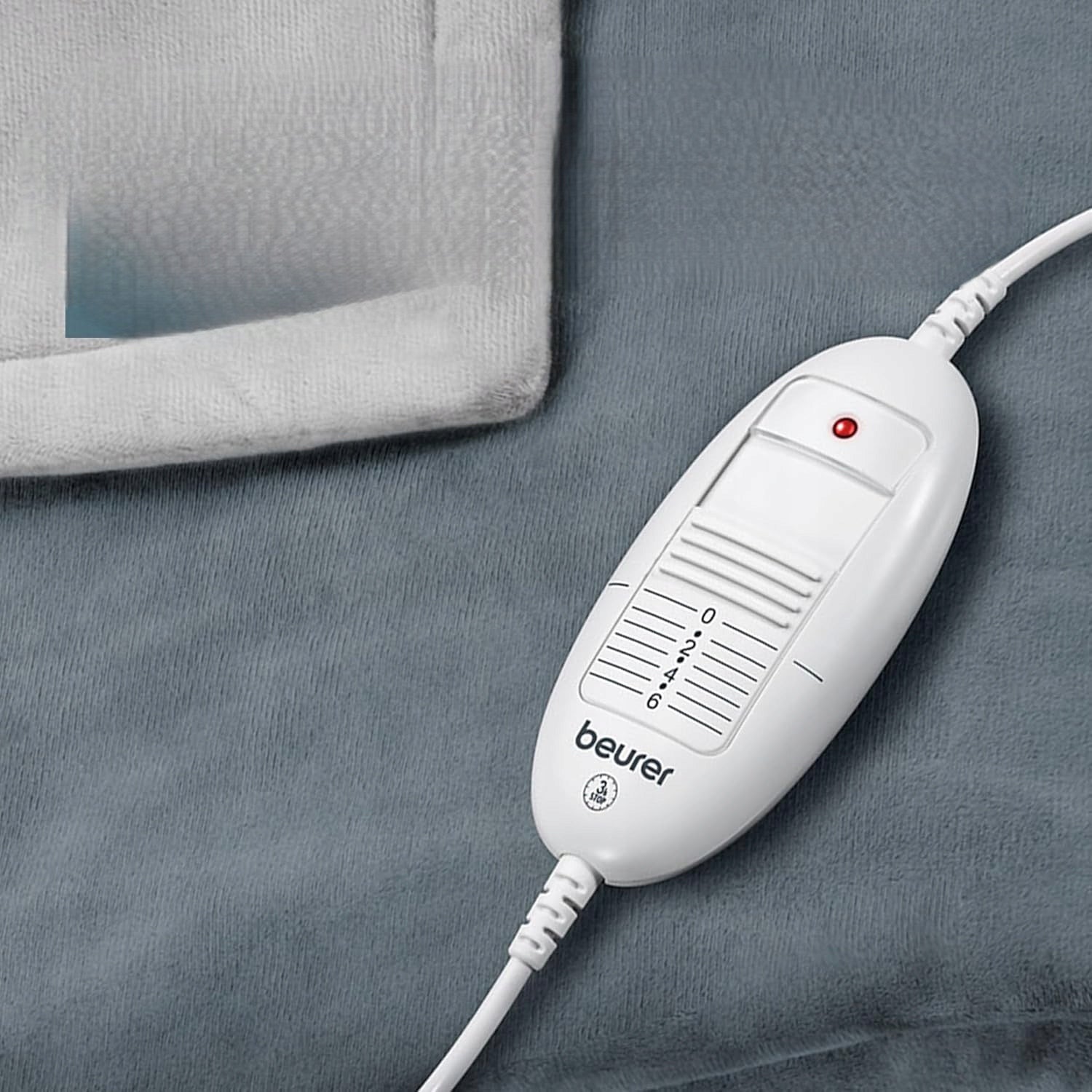 BEURER HD 75 COZY Fleece Electric Heating Blanket 180x130cm Grey Manufacturer code 4211125421069