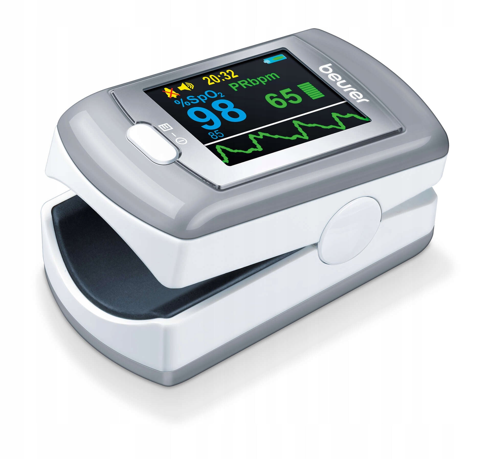 BEURER MEDICAL PULSE OXIMETER FINGER PO80 24h registers