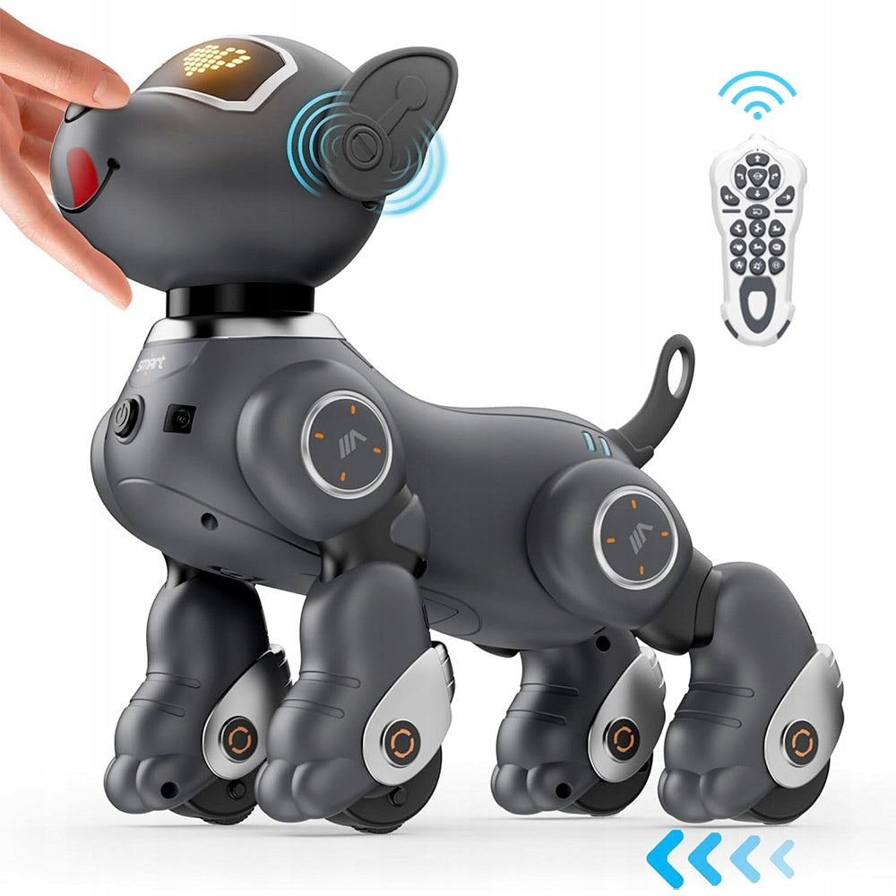 BG1536 Smart Robot Dog Remote Control Gesture Follow Me Toy Grey
