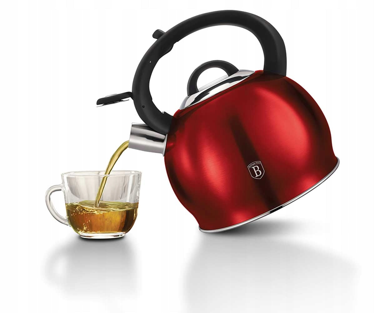 BH-1074 - Traditional steel kettle 3 l Berlinger Haus Burgundy Line Manufacturer code BH-1074