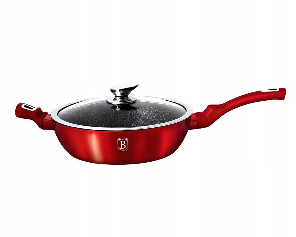 BH-1261N - Granite pan with lid 32 cm Berlinger Haus Burgundy Line Packaging status original