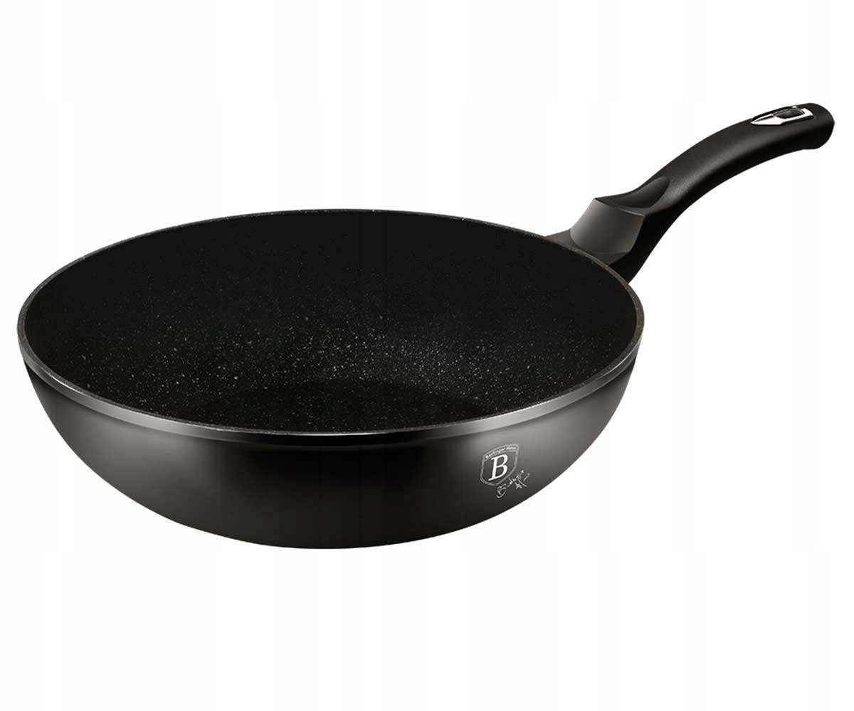BH-1848 - 28 cm Granite Wok Berlinger Haus Black Silver Collection