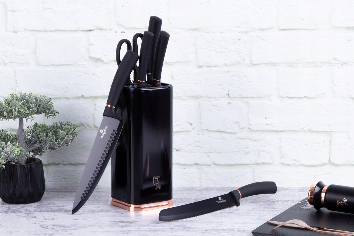 BH-2422- Knife set 5 el. Berlinger Haus Black Rose Collection Manufacturer code BH-2422