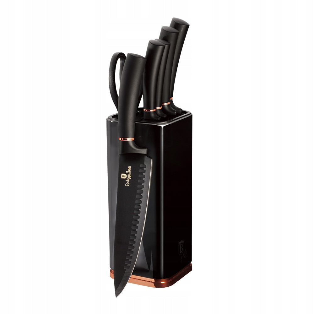 BH-2422- Knife set 5 el. Berlinger Haus Black Rose Collection