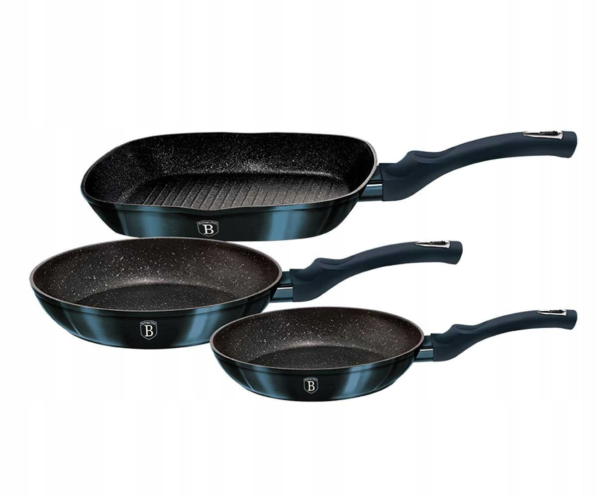 BH-6140F - Set of pans 3 el. Berlinger Haus Aquamarine Line Packaging status original