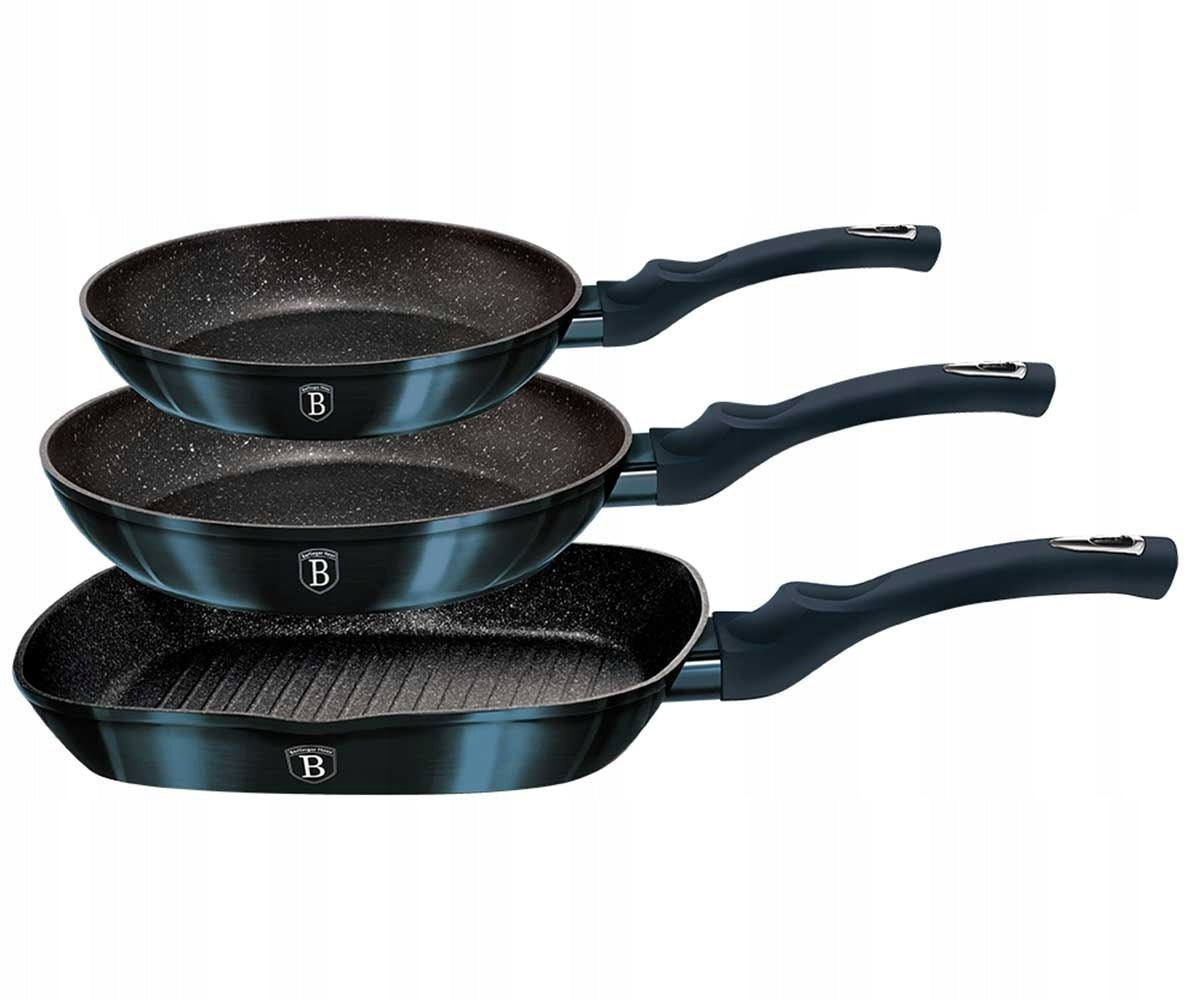 BH-6140F - Set of pans 3 el. Berlinger Haus Aquamarine Line
