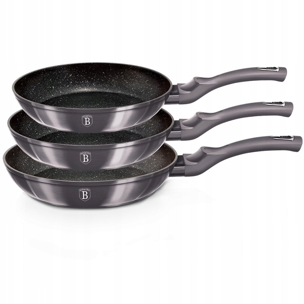 BH-6903 - Set of 3 el. granite pans BerlingerHaus Carbon Pro Edition Manufacturer code BH 6903