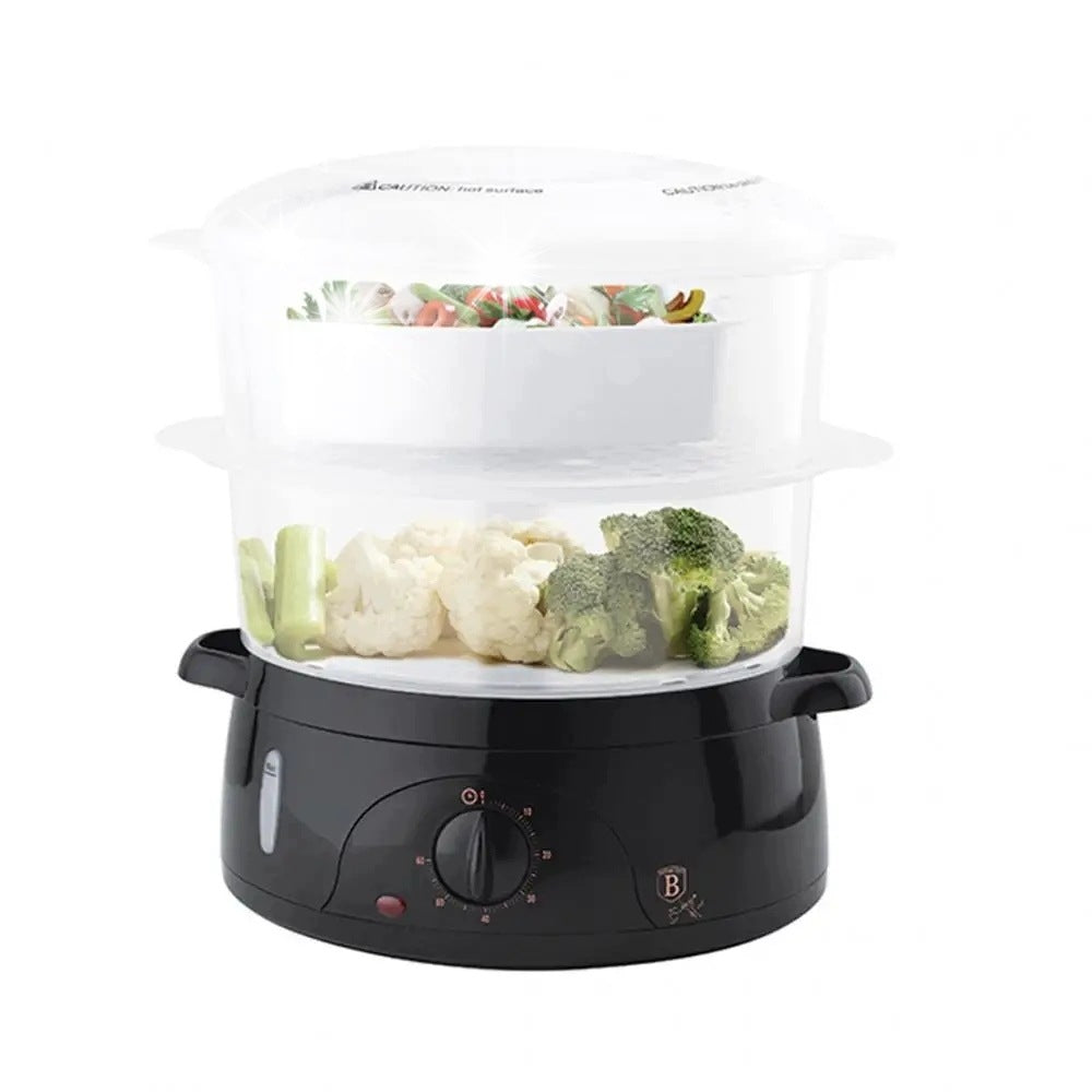 BH-9378 - Steamer Pot 6L 800W Berlinger Haus Black Rose Collection