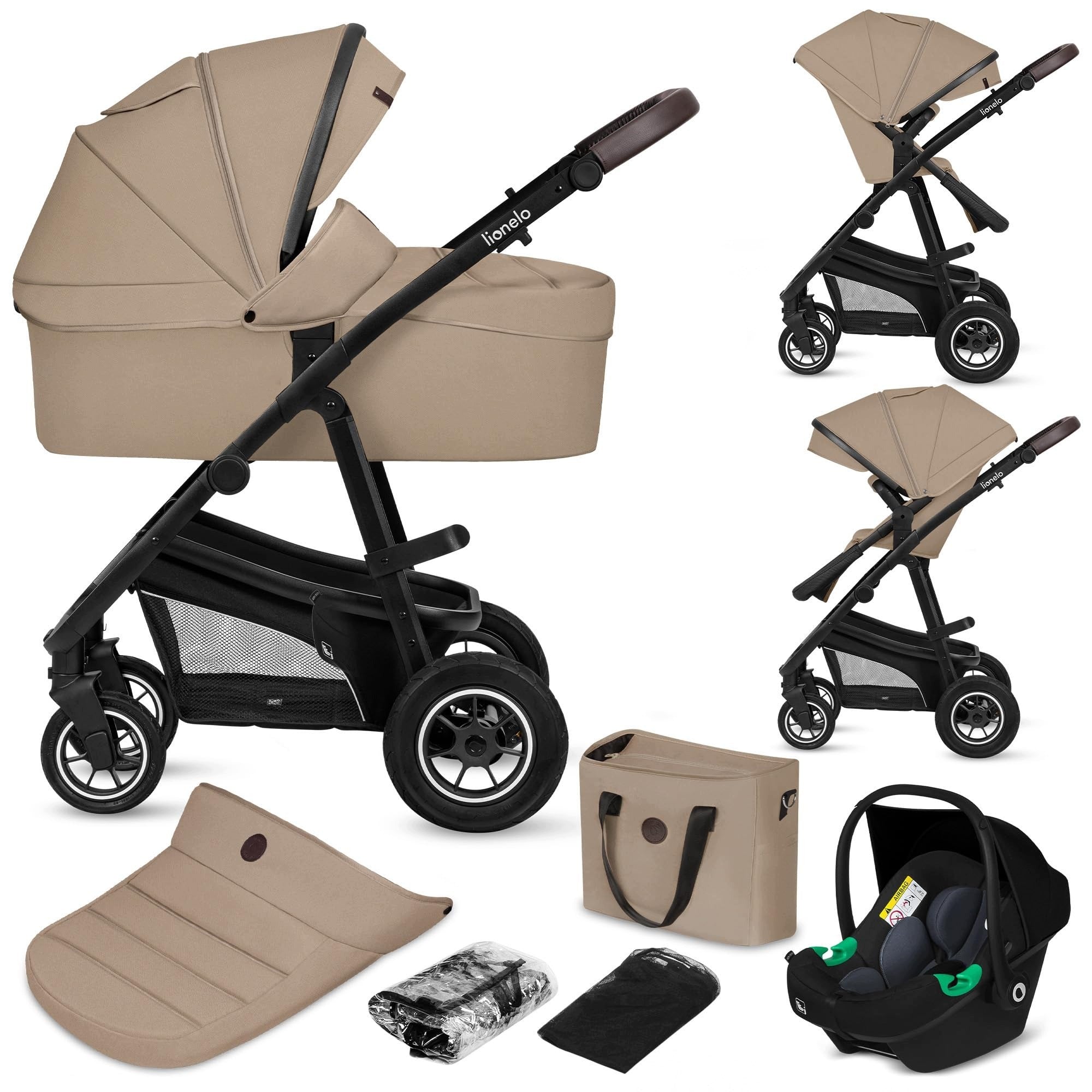 BIANKA STROLLER CHILDREN 3 IN 1 TO 22 KG GONDOLA FOR CAR