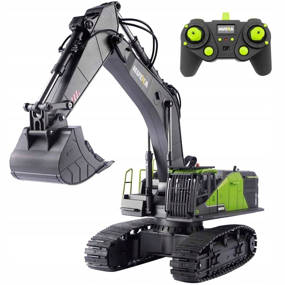 BIG Remote Controlled Excavator Huina 1593 RC 1:14 22-CH Metal Spoon