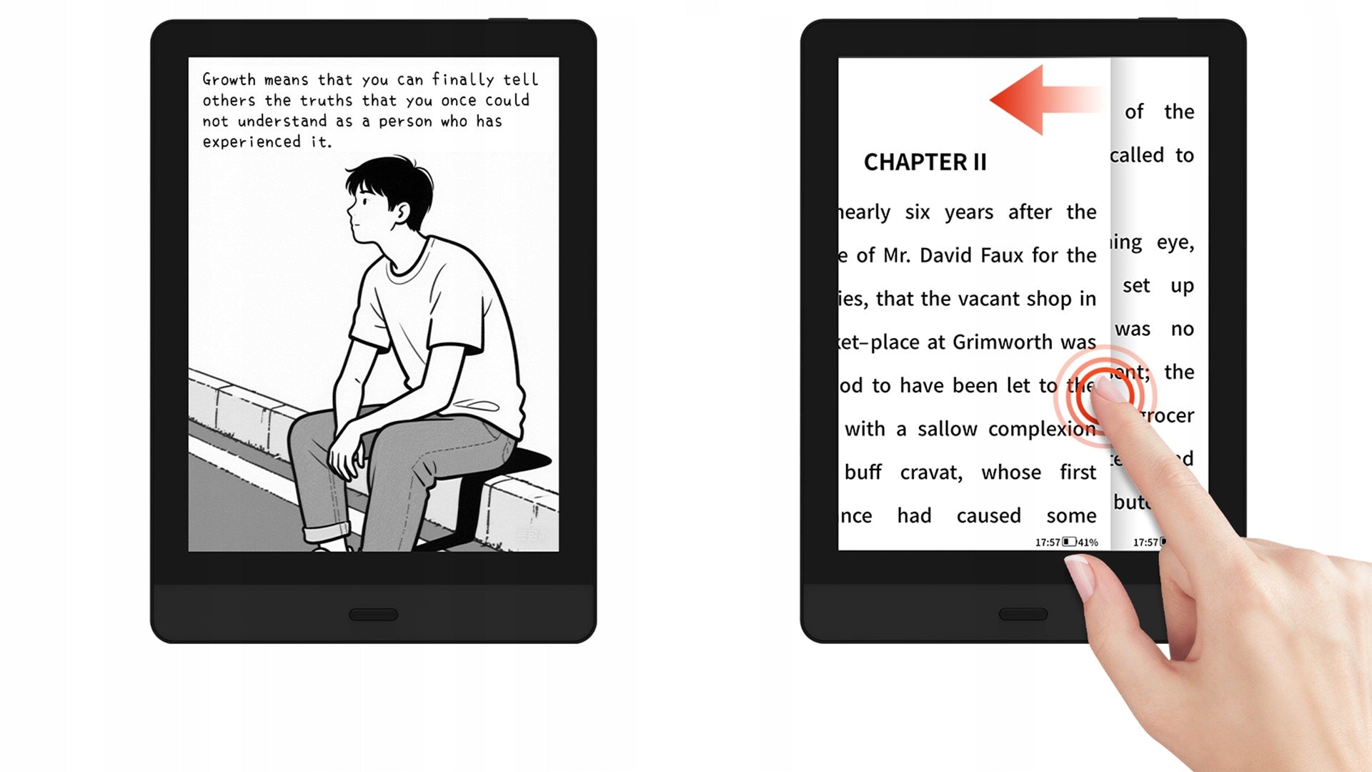 BIGME READ e-book reader black display black - white 6" E-Ink Packaging status original