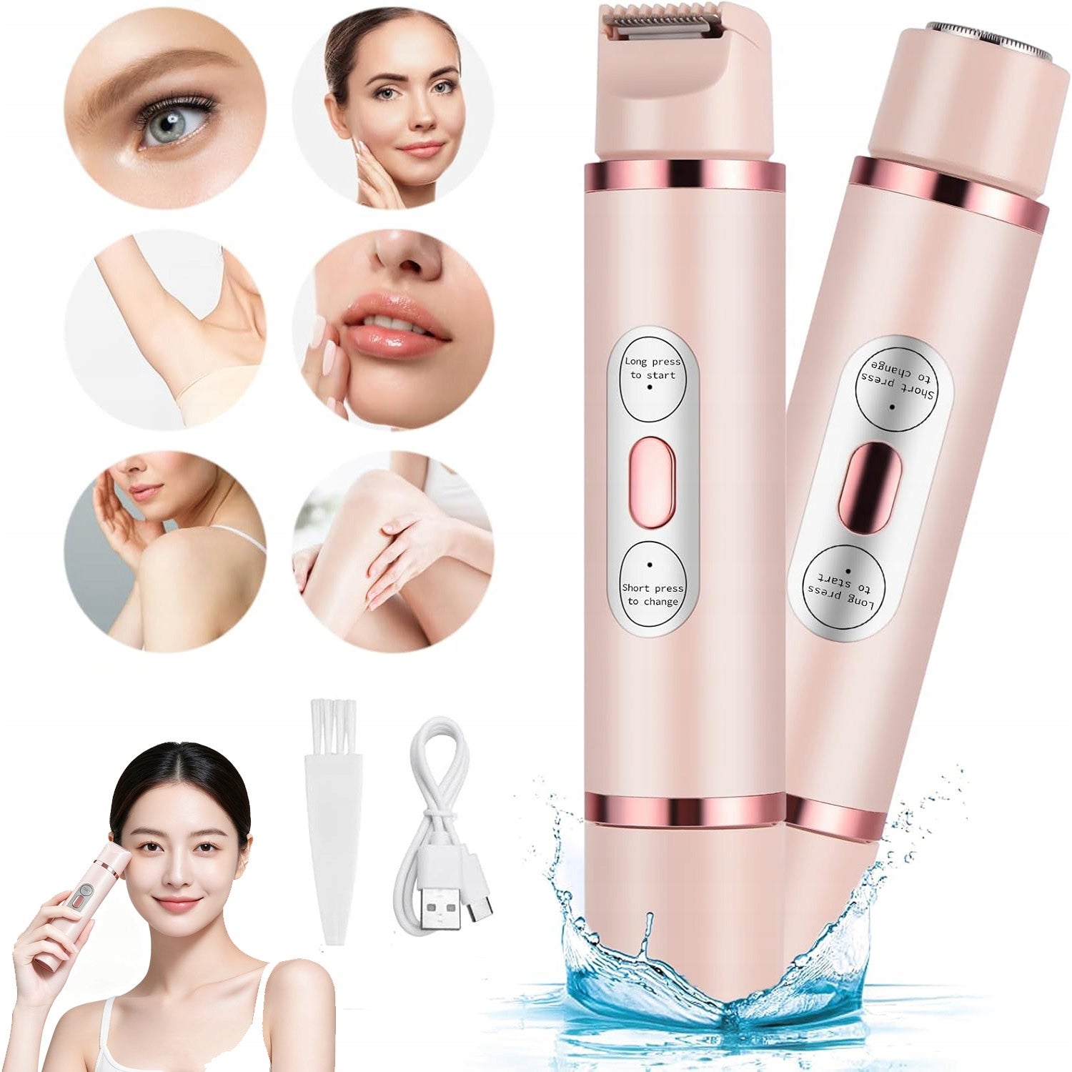 BIKINI TRIMMER FOR WOMEN FOR PUBIC HAIR, ELECTRIC SHAVERS FOR WOMEN