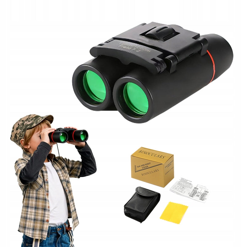 BINOCULARS 8x21 DAY NIGHT GLASS OPTICS FOR KIDS Tourist Military CASE