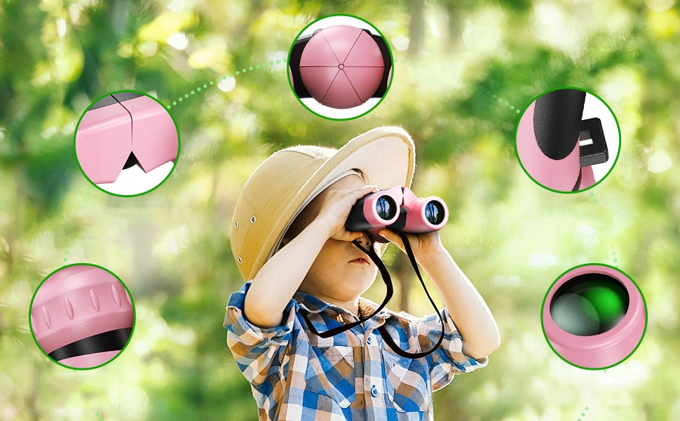 BINOCULARS DAY NIGHT GLASS OPTICS FOR CHILDREN 8x21 + COVER AND CLOTH Brand no brand