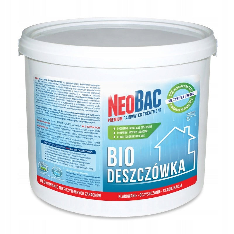 BIO RAINWATER NEOBAC WATER CLARIFICATION BACTERIA FOR RAINWATER TANKS 5K