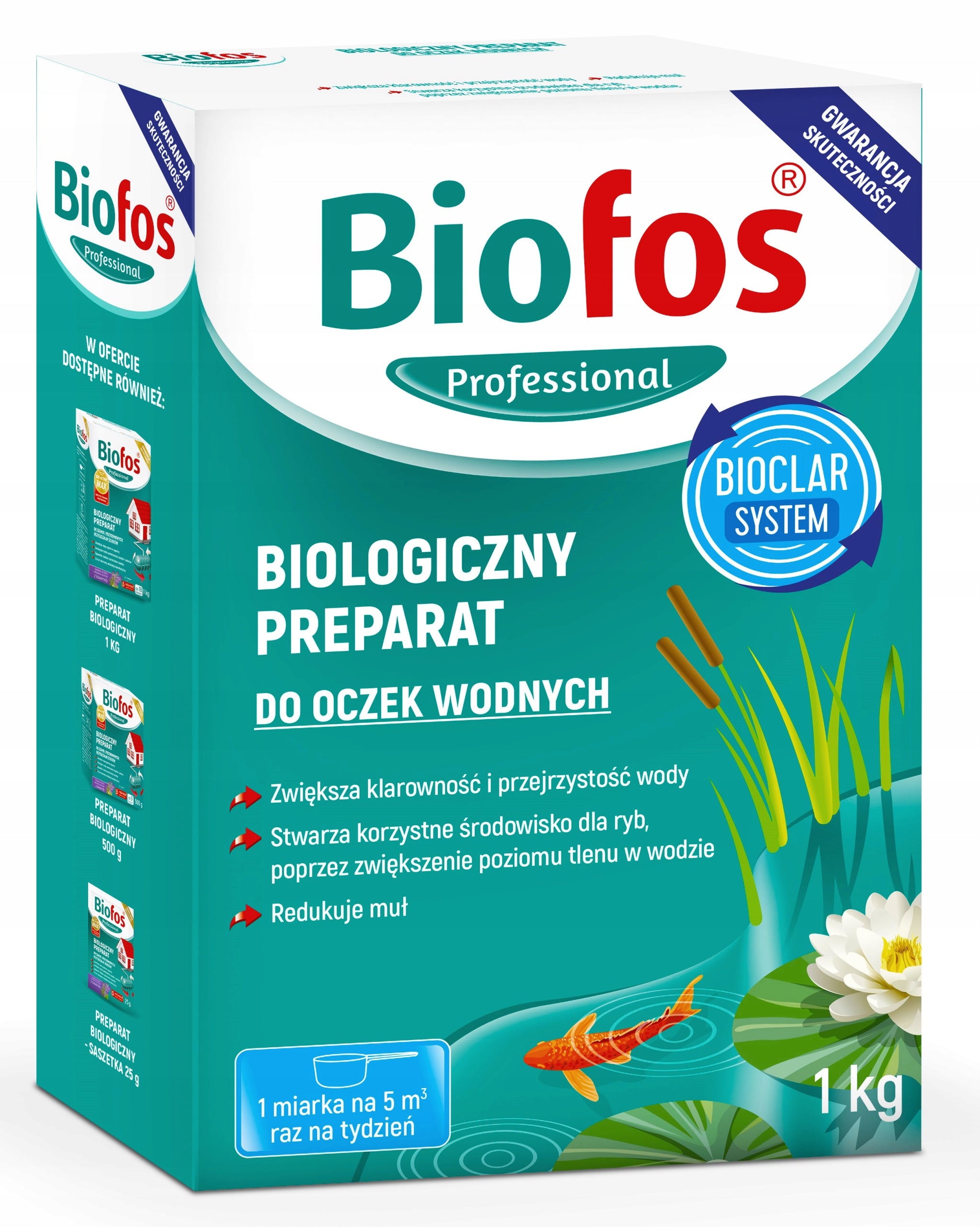 BIOFOS BIO BACTERIA FOR PONDS 1 KG BIOCLAR 2kg set Packaging status original