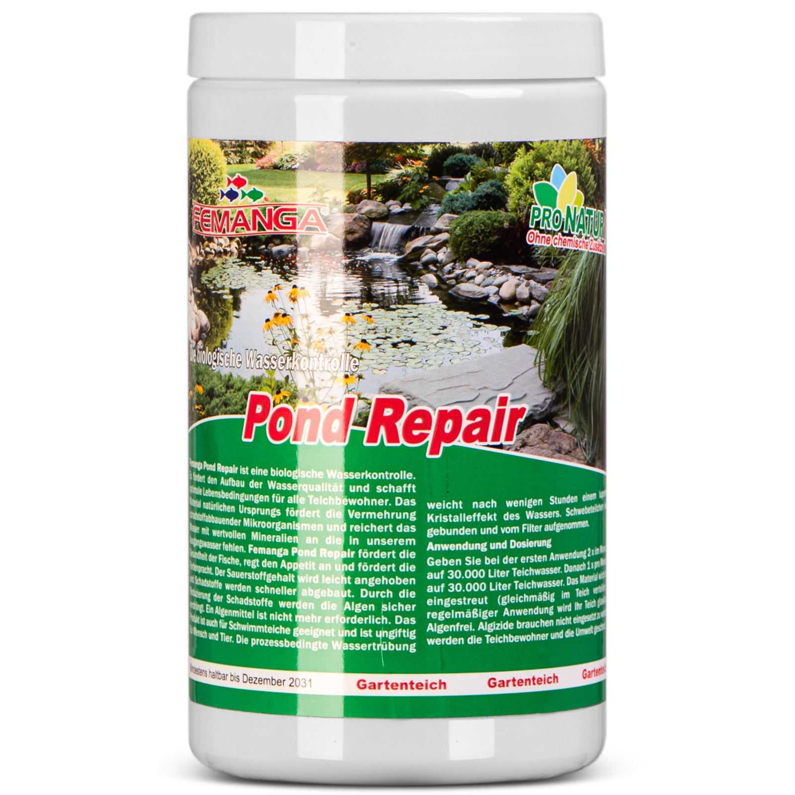 BIOLOGICAL POND AGENT 1KG CRYSTALLINE WATER HEALTHY FISH LESS ALGAE