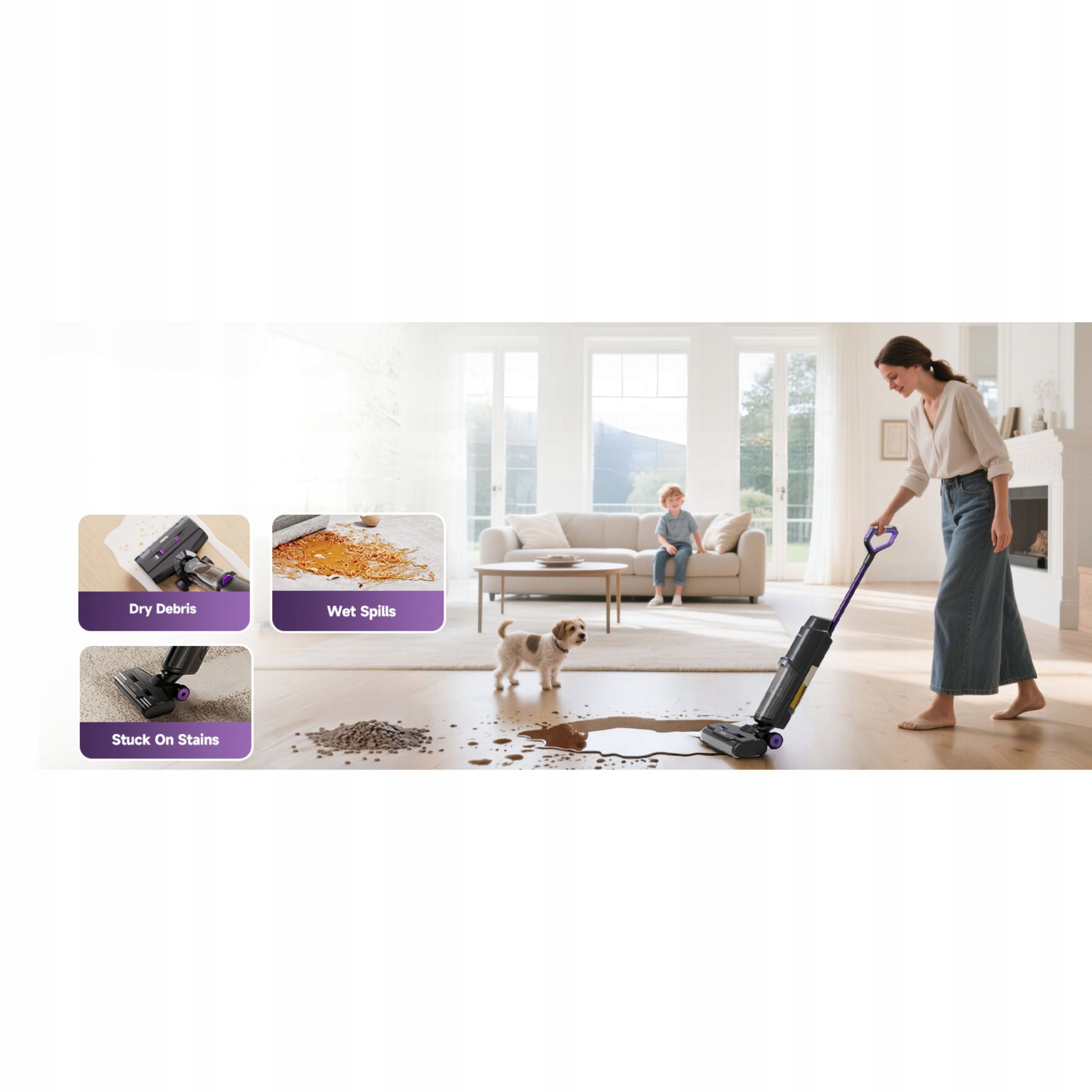 BIONIC VACUUM CLEANER MOP 3in1 REDKEY W15 COMBO WIRELESS SELF-CLEANING Manufacturer code Odkurzacz bioniczny mop 3w1 Redkey W15 COMBO