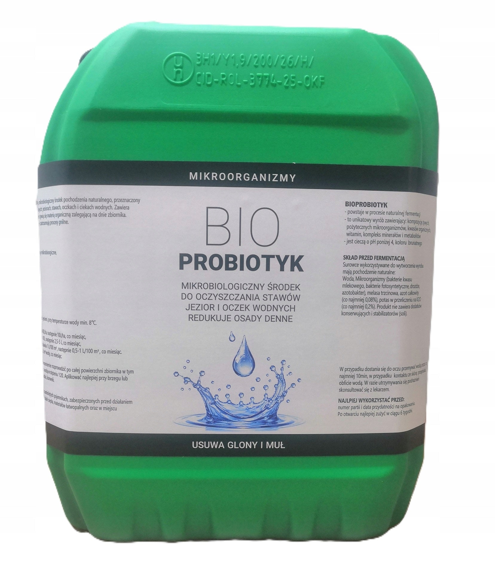BIOPROBIOTIC 10L naturally cleans JOINTS AND PONDS by removing silt and algae